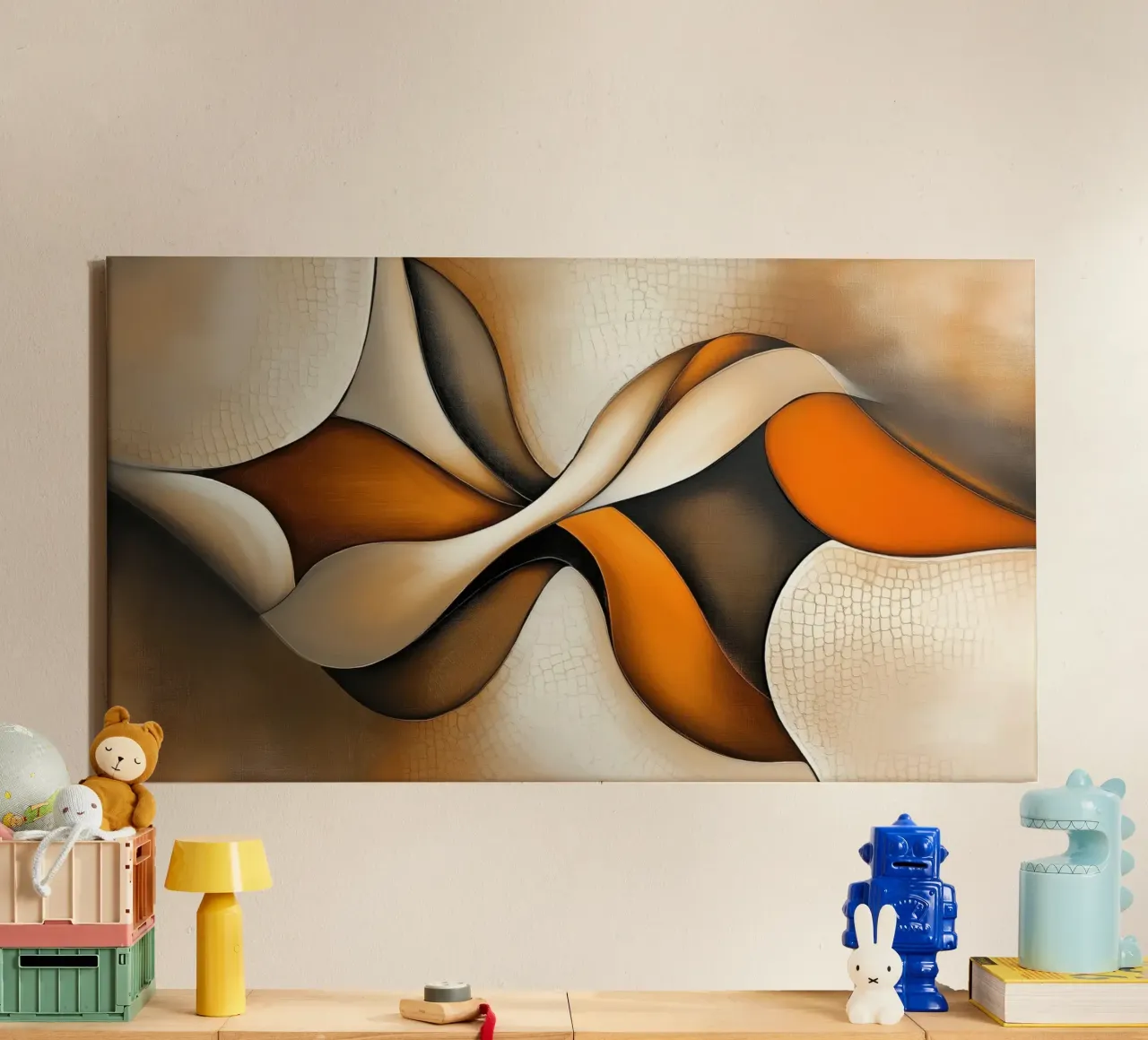 Abstrakte, organische Formen Leinwand von Imagine