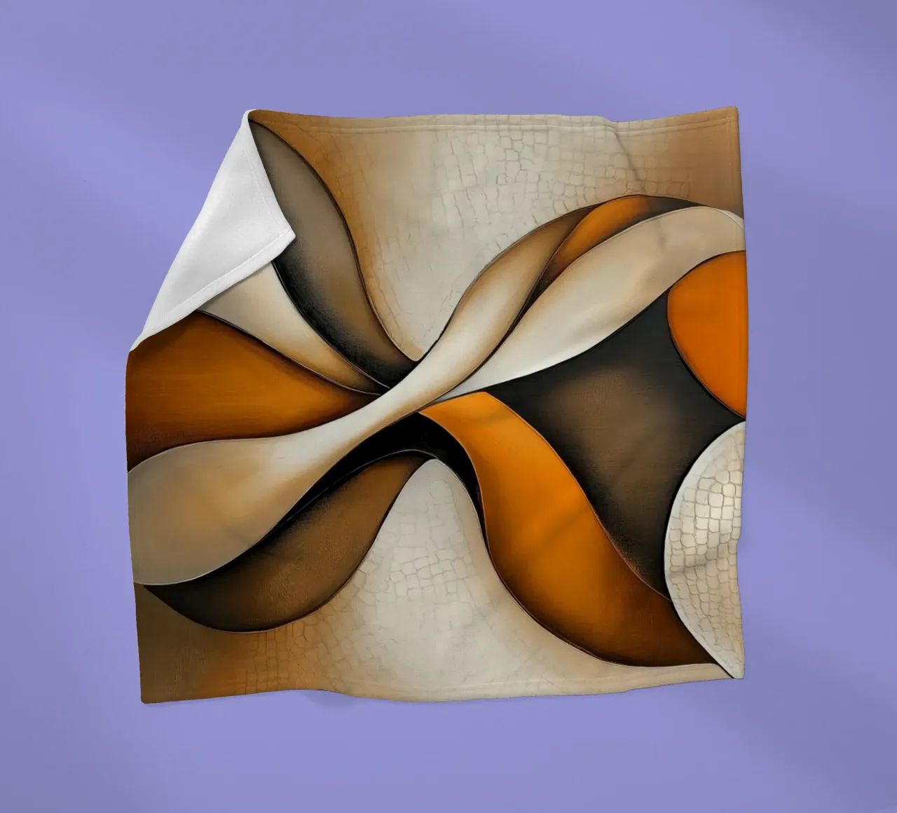 Abstract, organic forms fleece blanket by Imagine
