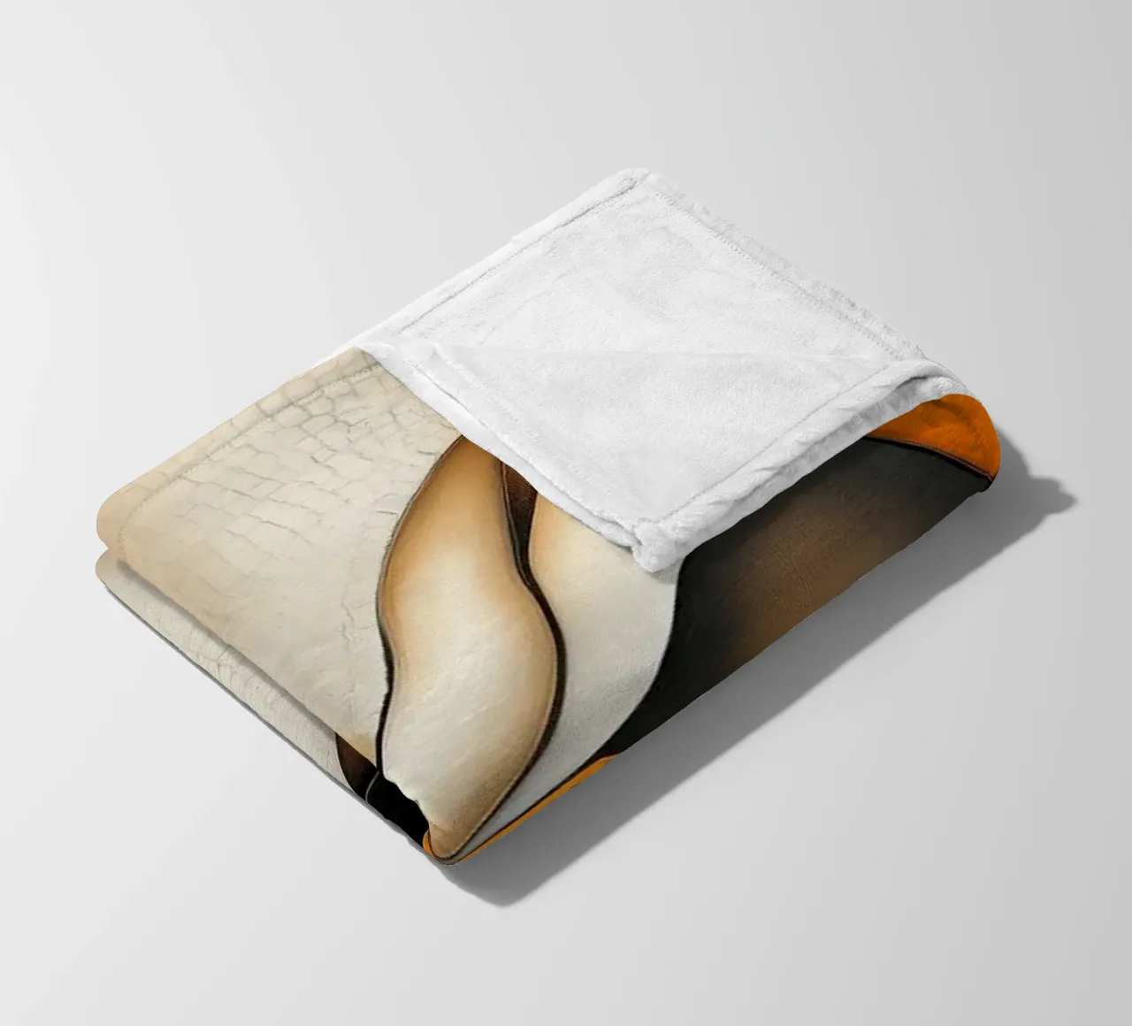 Abstract, organic forms fleece blanket by Imagine