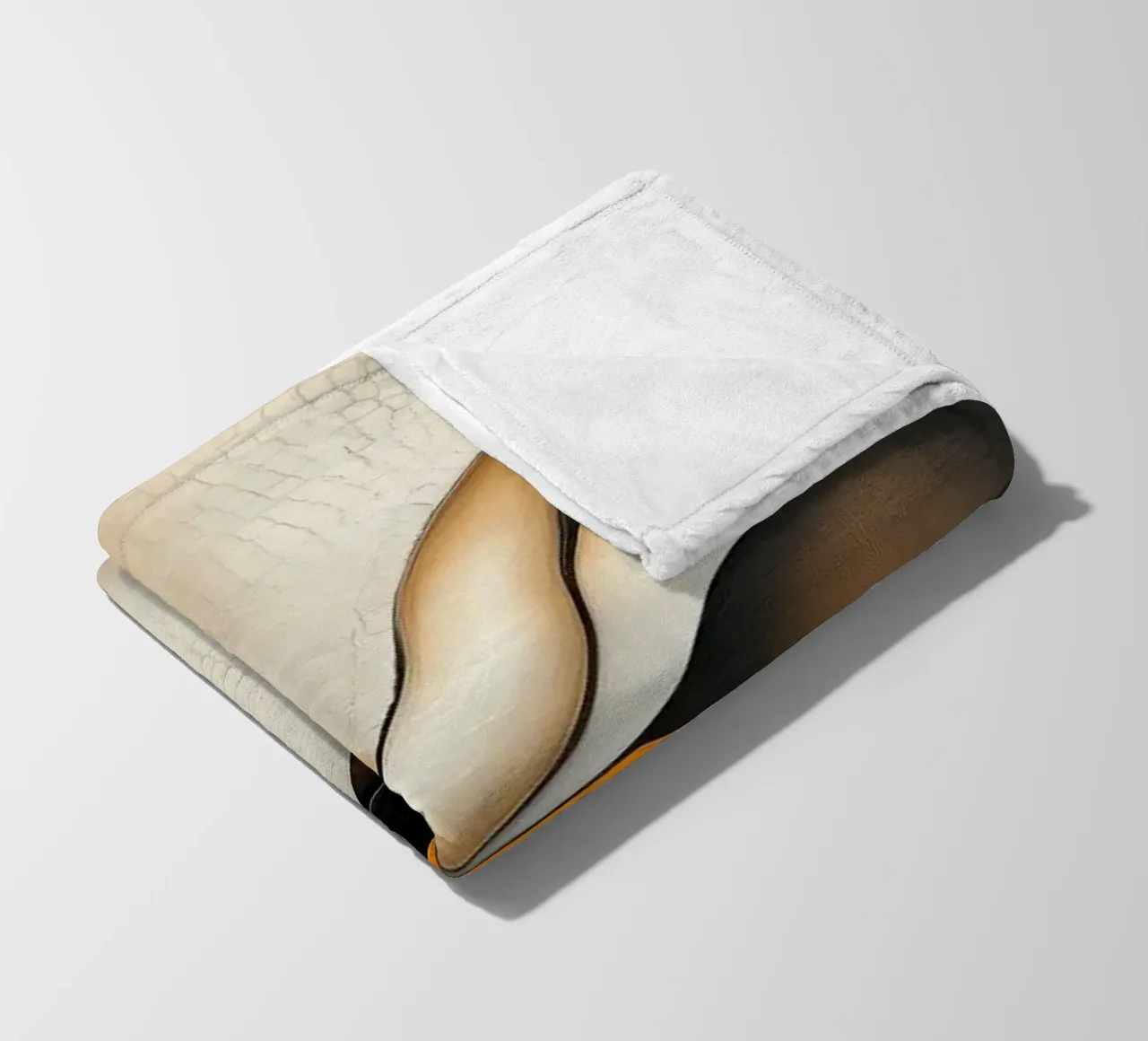 Abstract, organic forms fleece blanket by Imagine