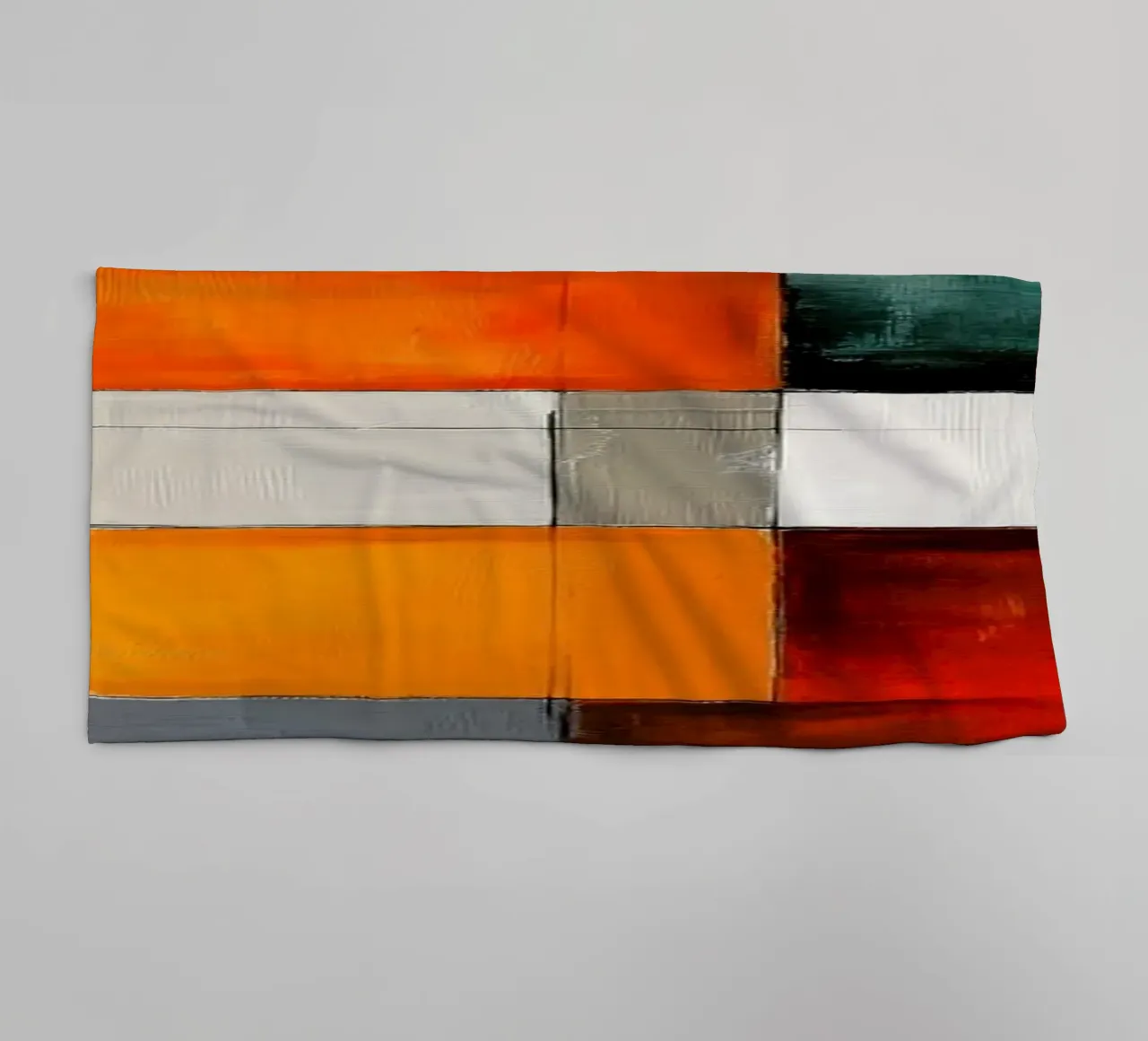 Abstract rectangles towel by Imagine