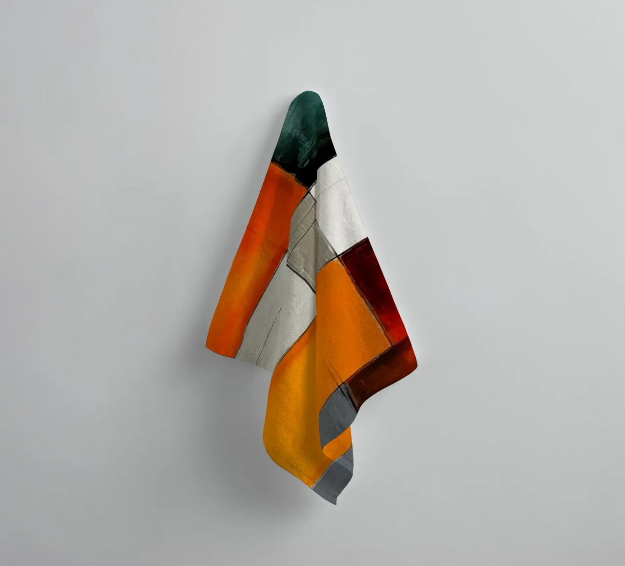 Abstract rectangles towel by Imagine