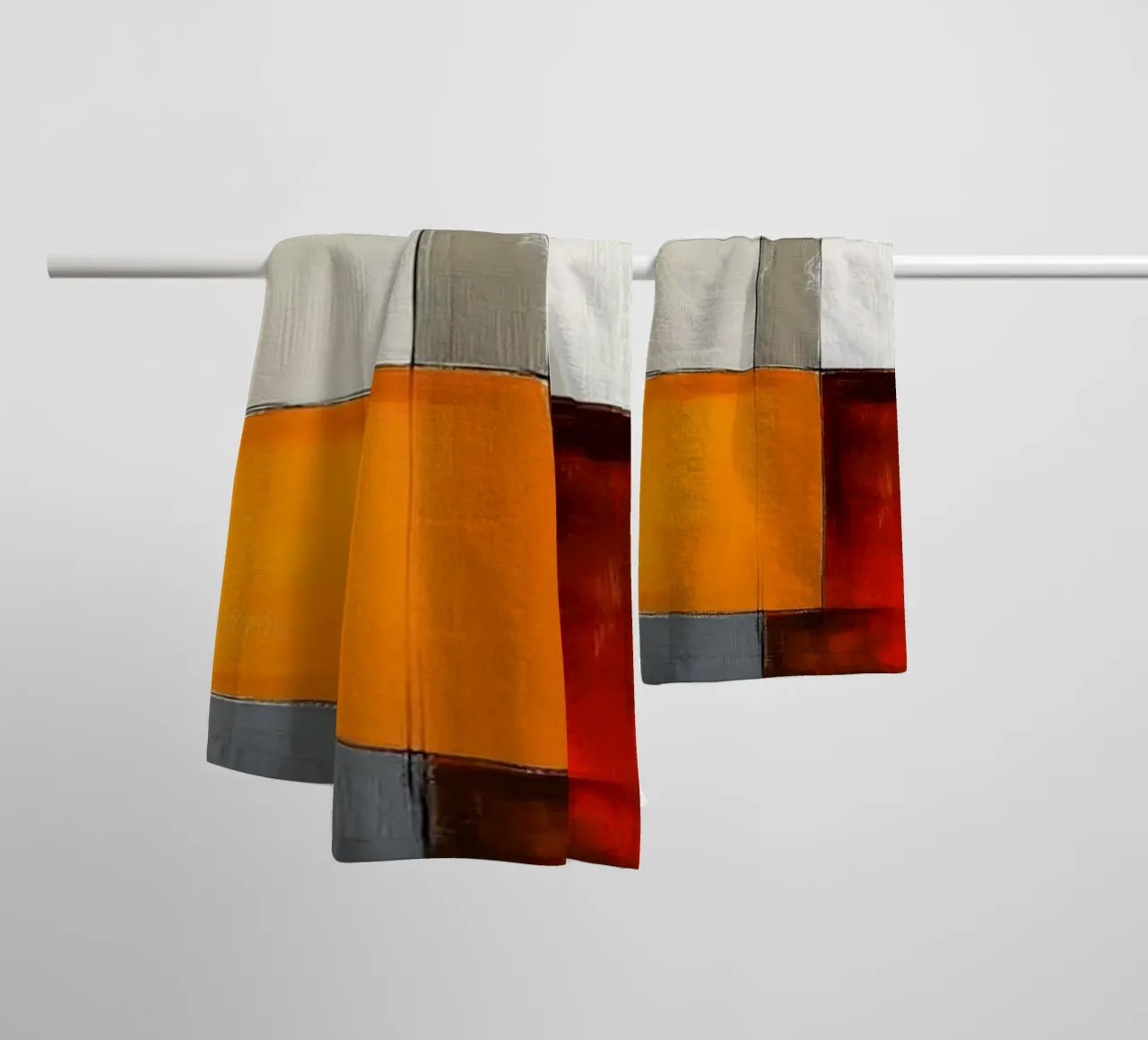 Abstract rectangles towel by Imagine