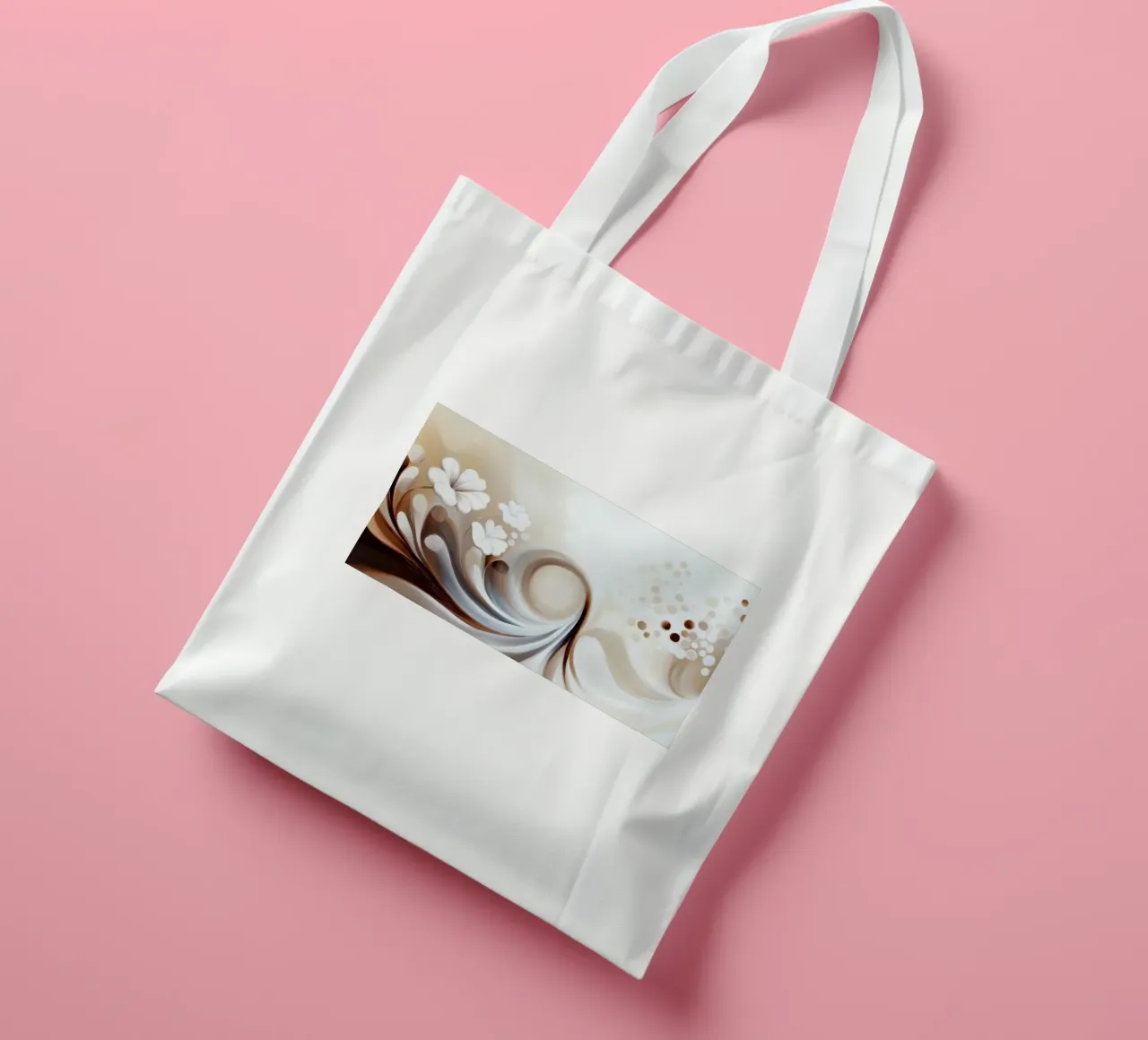 Flowers abstract tote bag by Imagine
