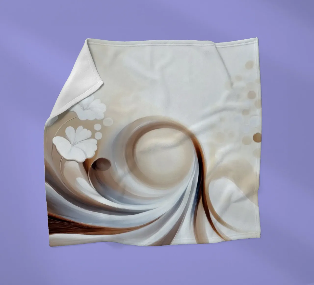 Fiori astratti coperta in pile da Imagine