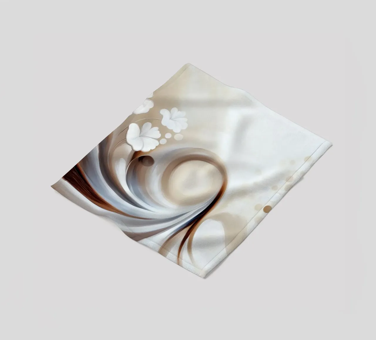 Fiori astratti coperta in pile da Imagine