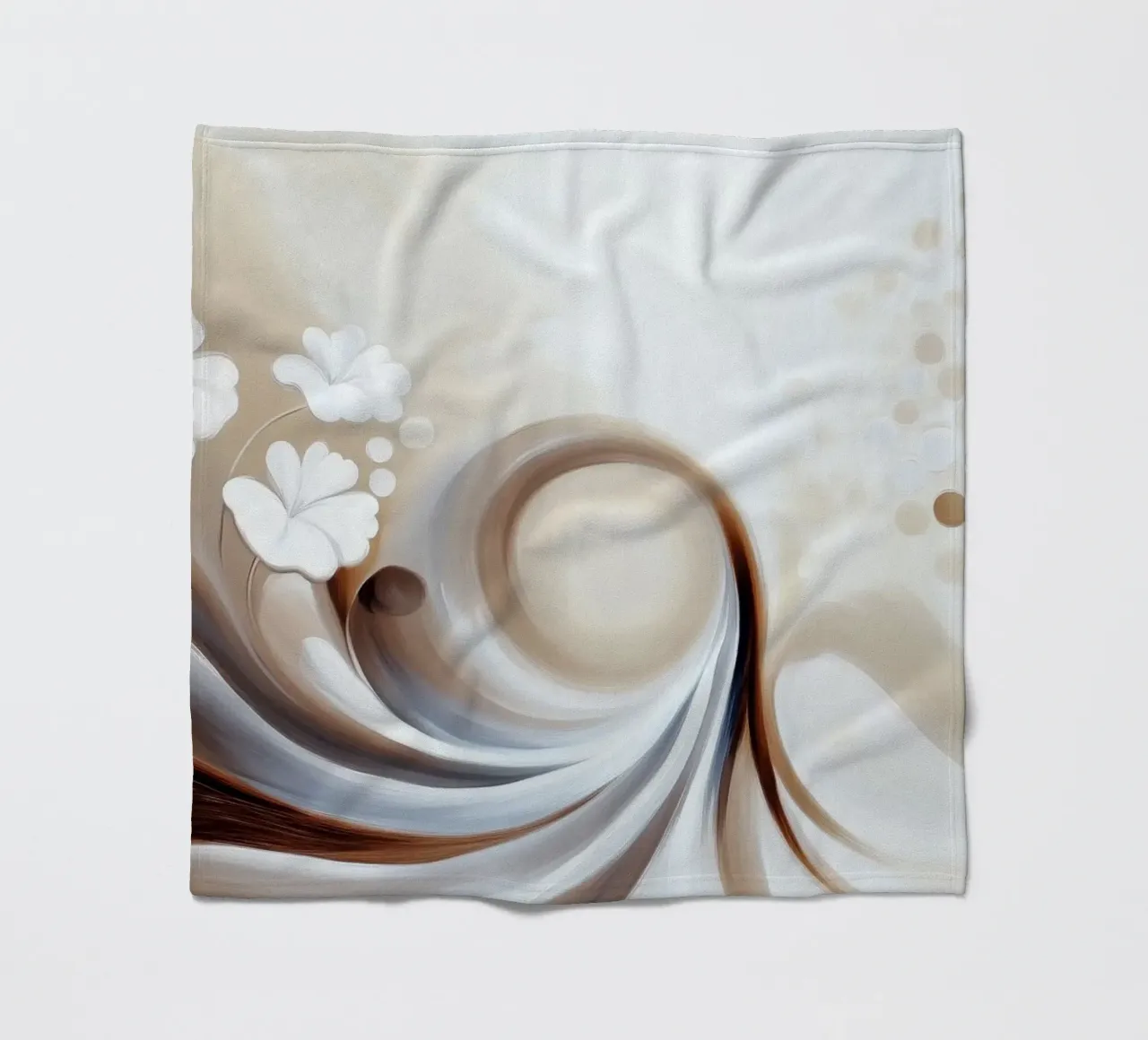 Fiori astratti coperta in pile da Imagine