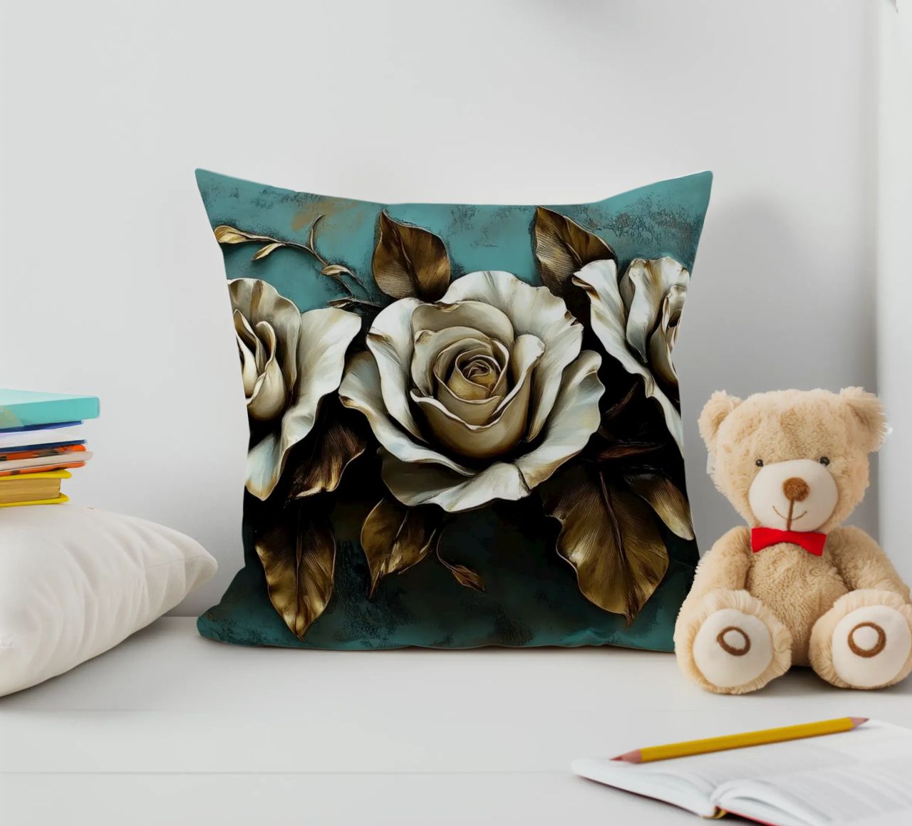 Rose d'oro cuscino da Imagine