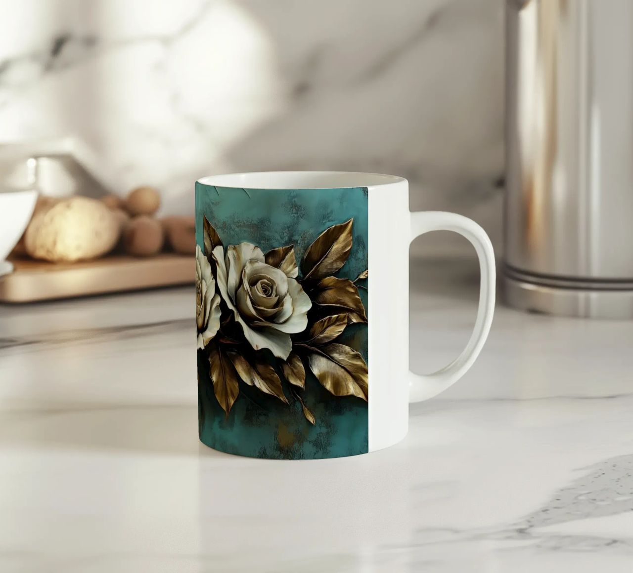 Rose d'oro tazza in ceramica da Imagine