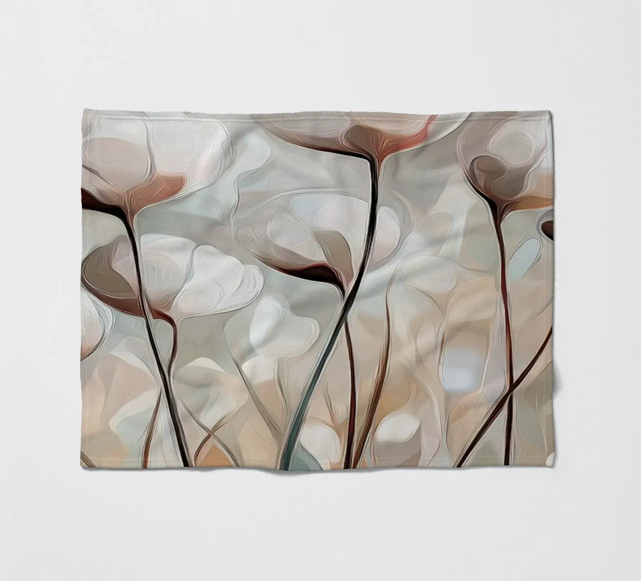 Fiori astratti coperta in pile da Imagine