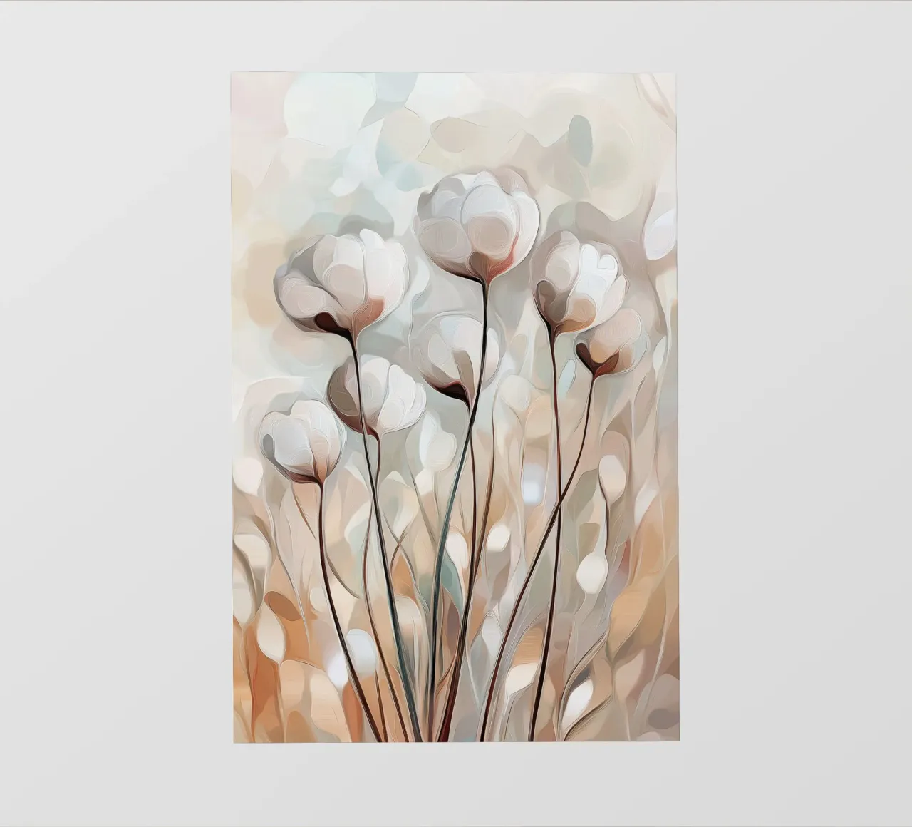 Fiori astratti telo in pvc da Imagine