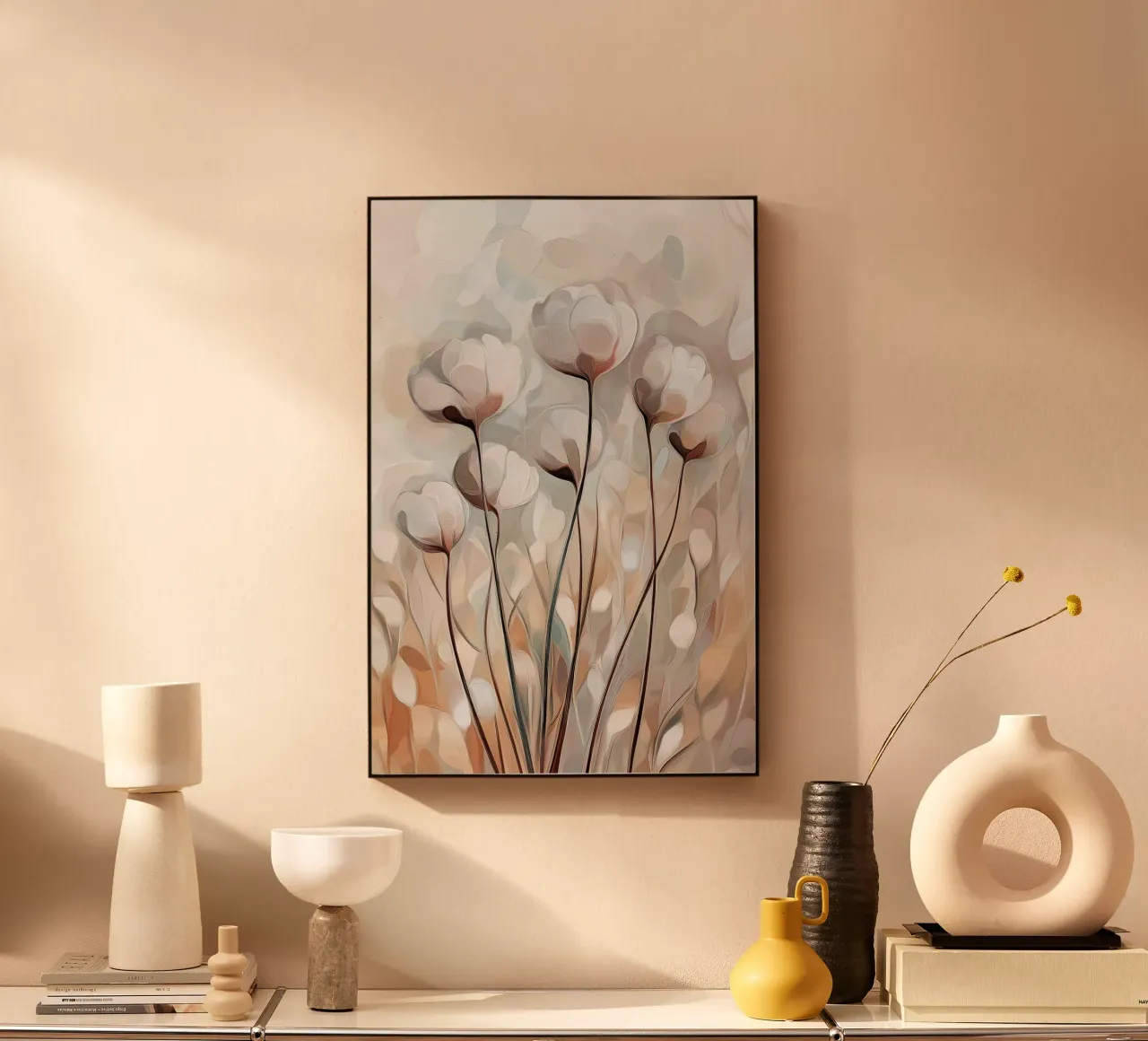 Flowers abstract alu-dibond by Imagine