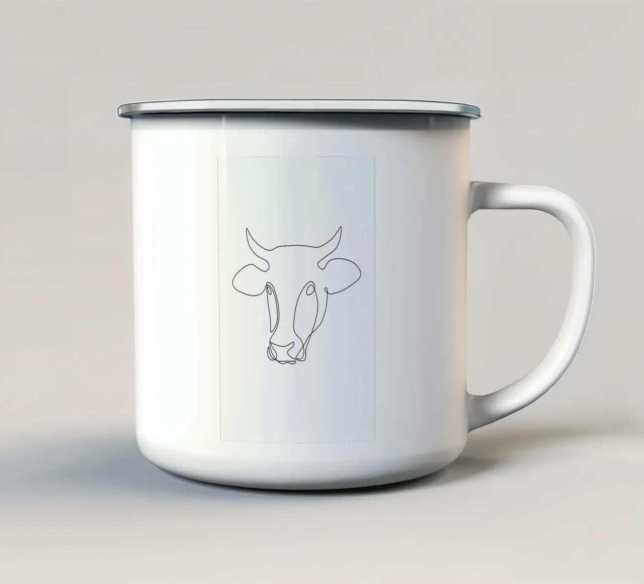 Freehand Bull tazza in smalto da Pure