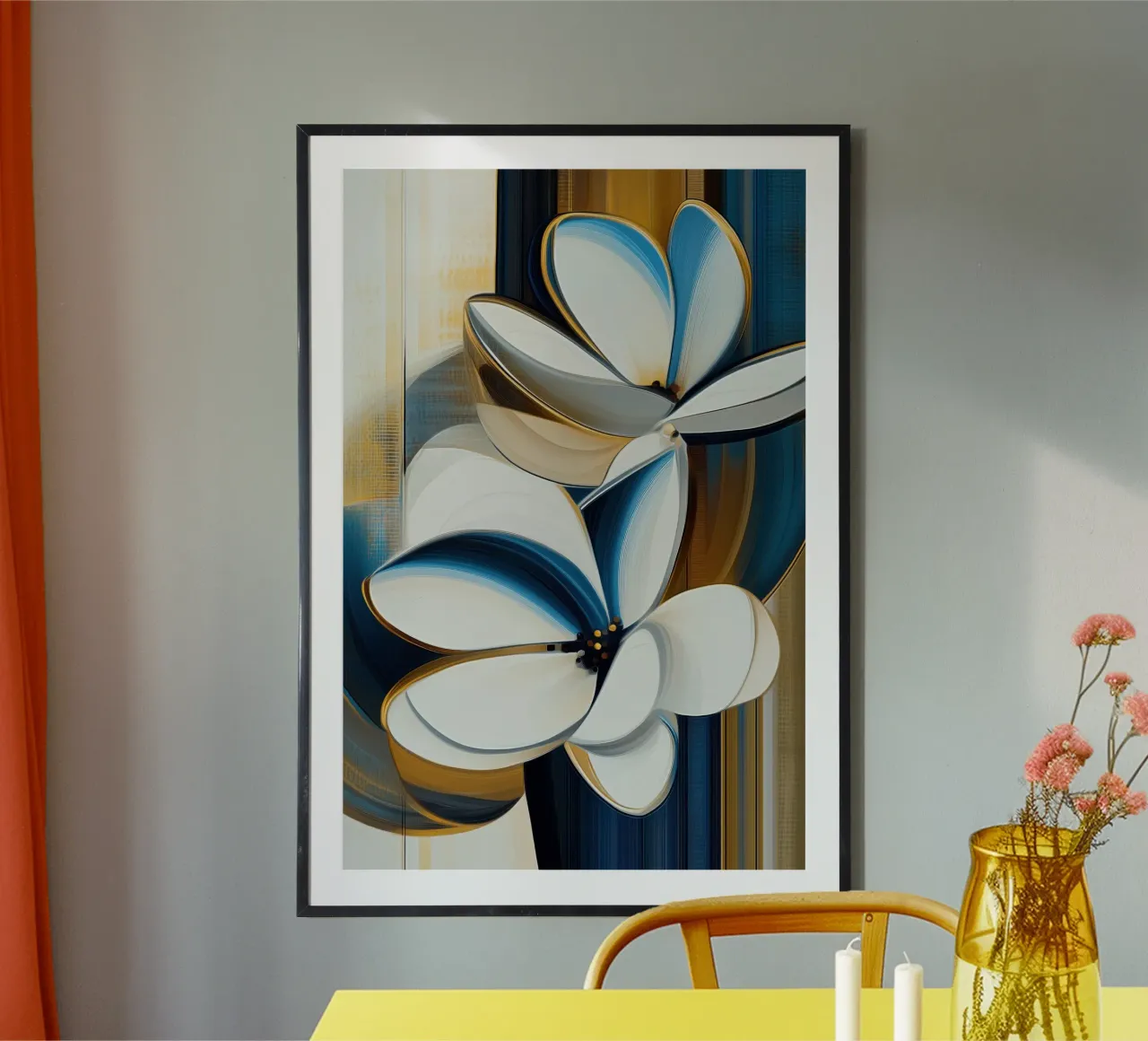 Fiori astratti poster da Imagine