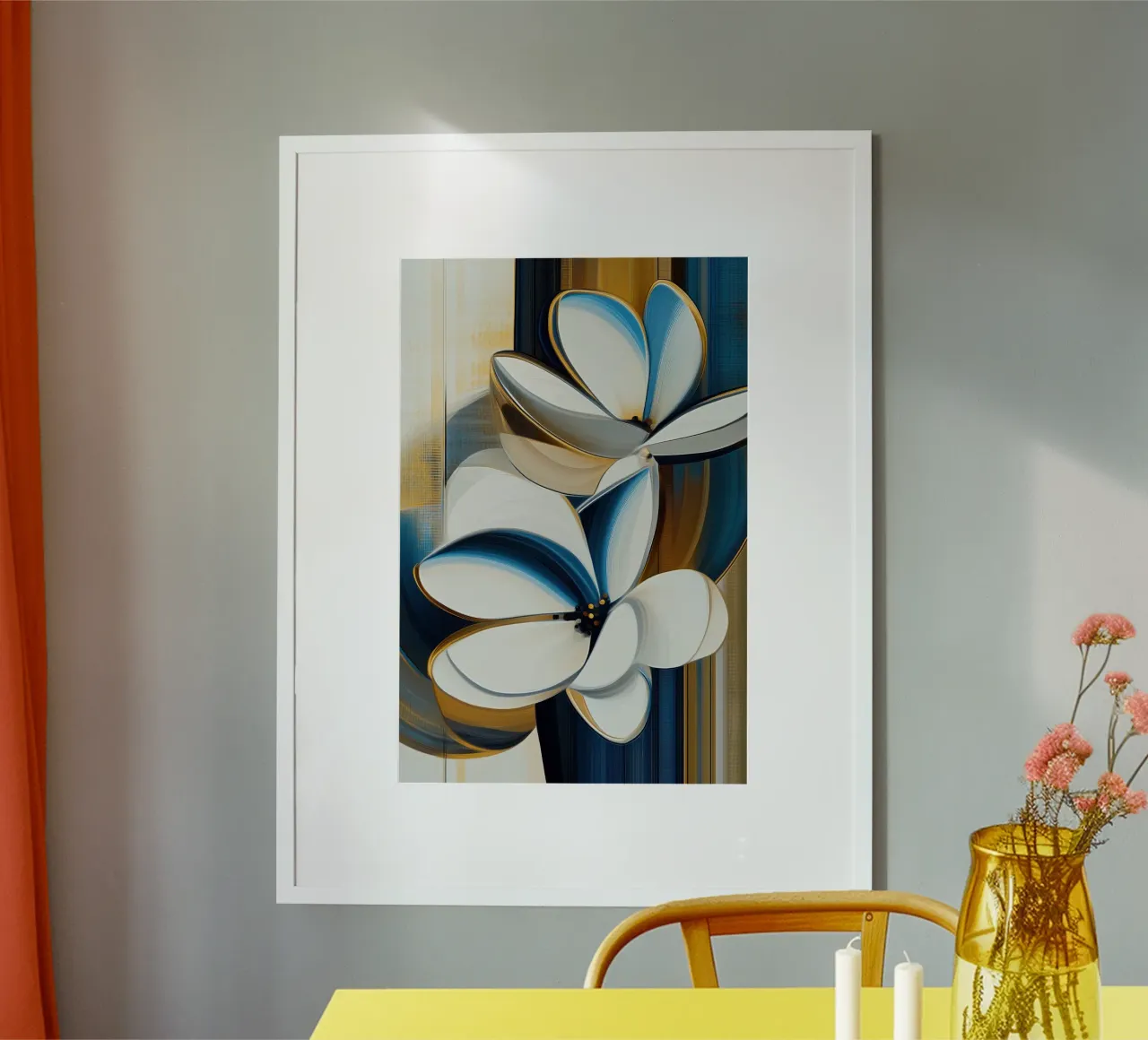 Fiori astratti poster da Imagine