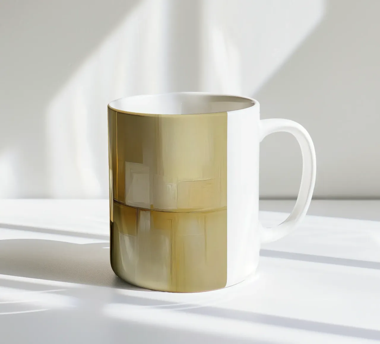 Astratto nei colori del miele tazza in ceramica da Imagine