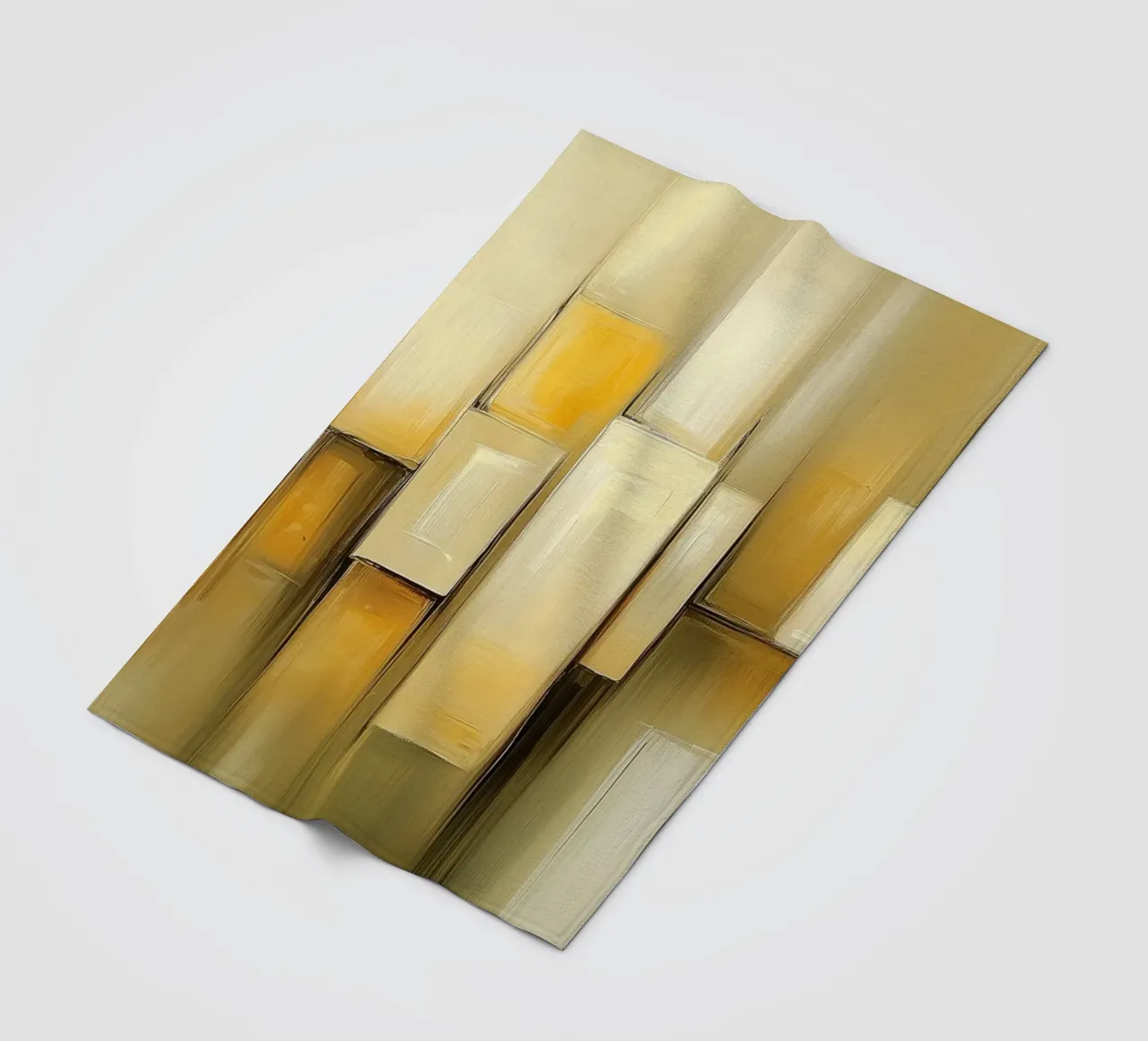 Abstract in honey colours fleece blanket by Imagine