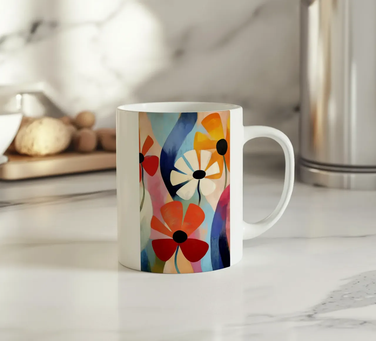 Fiori allegri tazza in ceramica da Imagine