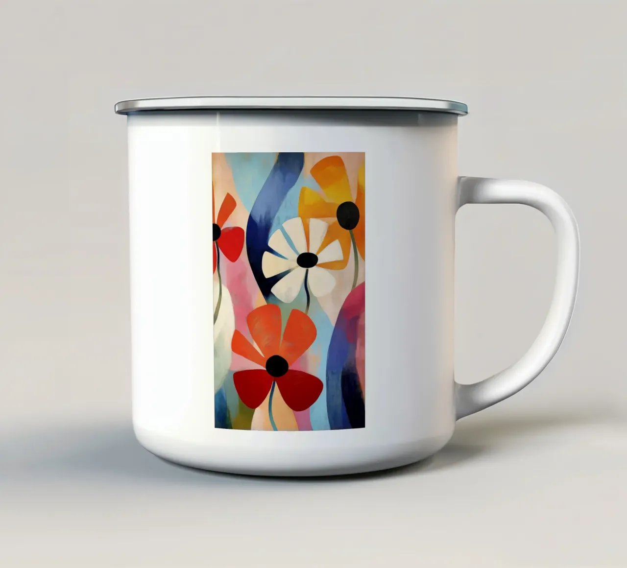 Fiori allegri tazza in smalto da Imagine