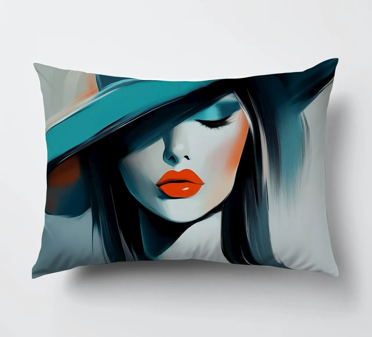 Donna con cappello cuscino da Imagine