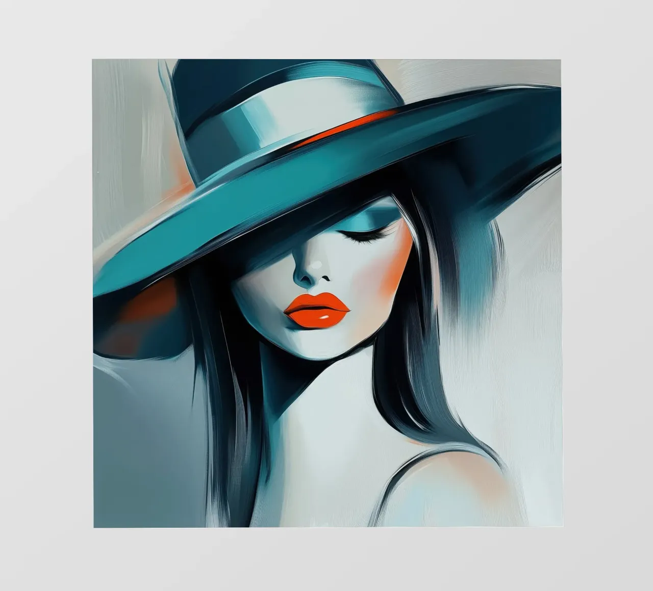 Donna con cappello pellicola backlit da Imagine