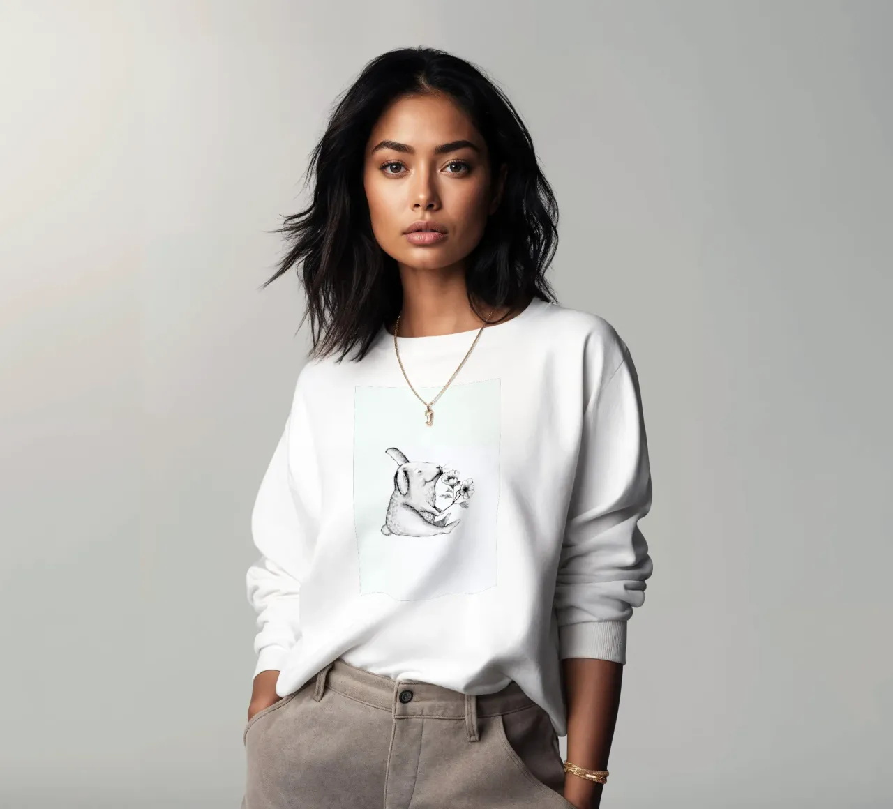 Rabbit Sweatshirt von Tvinkla