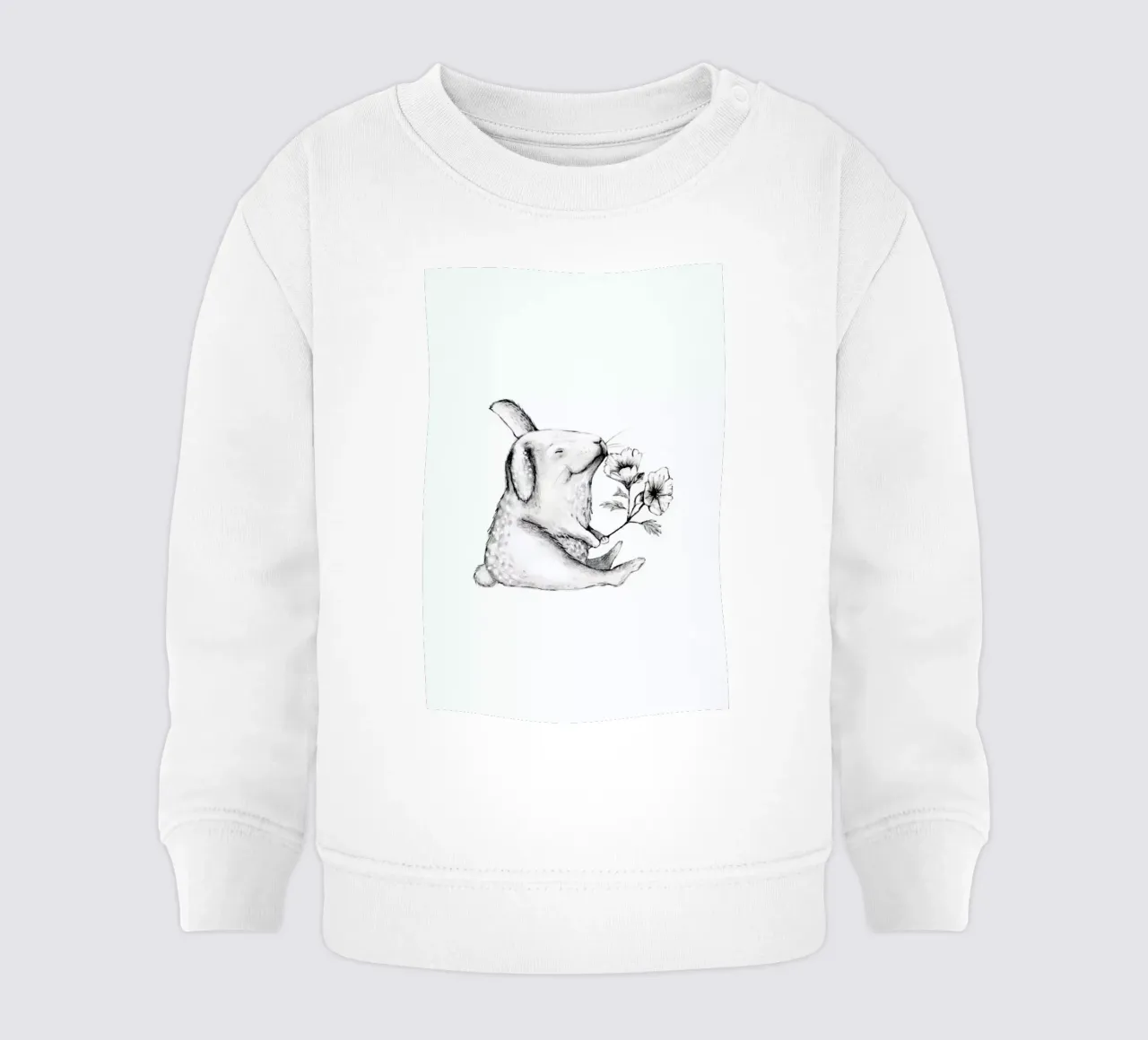 Rabbit baby sweatshirt by Tvinkla
