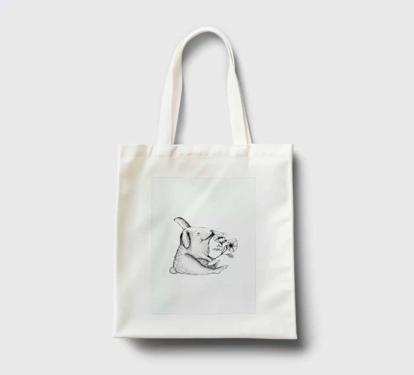 Rabbit borsa in juta da Tvinkla