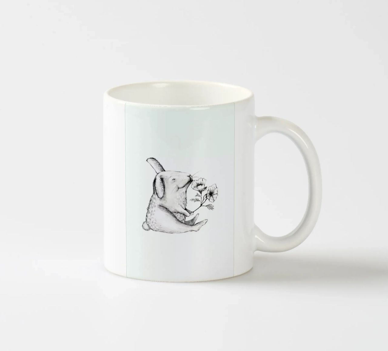 Rabbit tazza in ceramica da Tvinkla