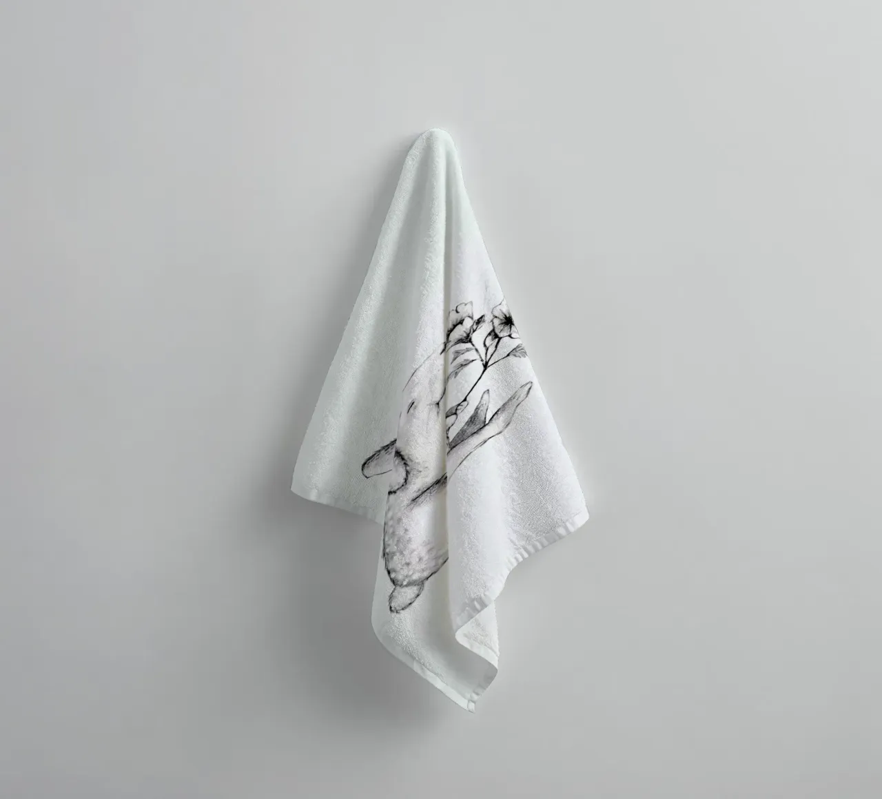 Rabbit badhanddoek van Tvinkla