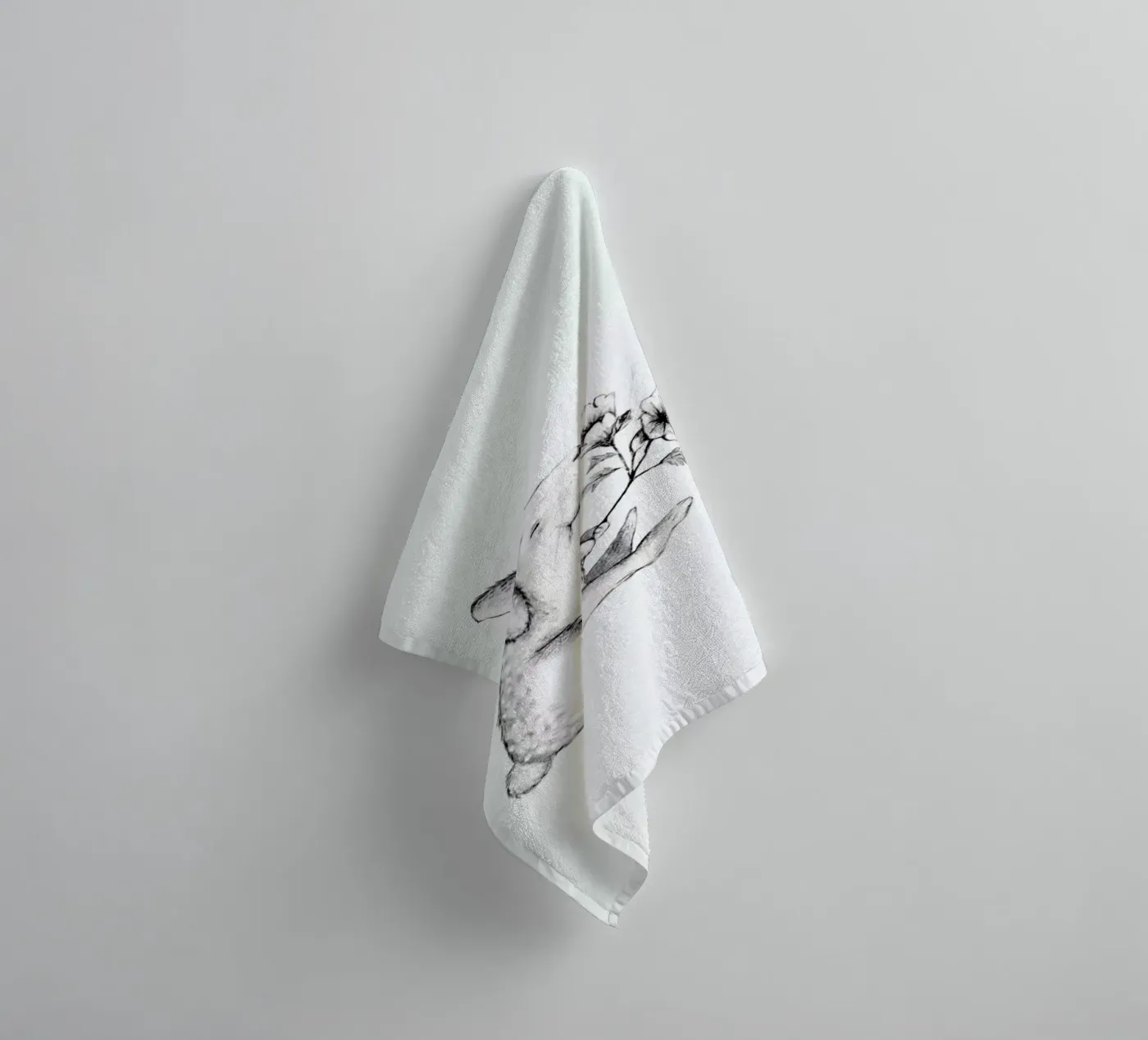 Rabbit badhanddoek van Tvinkla