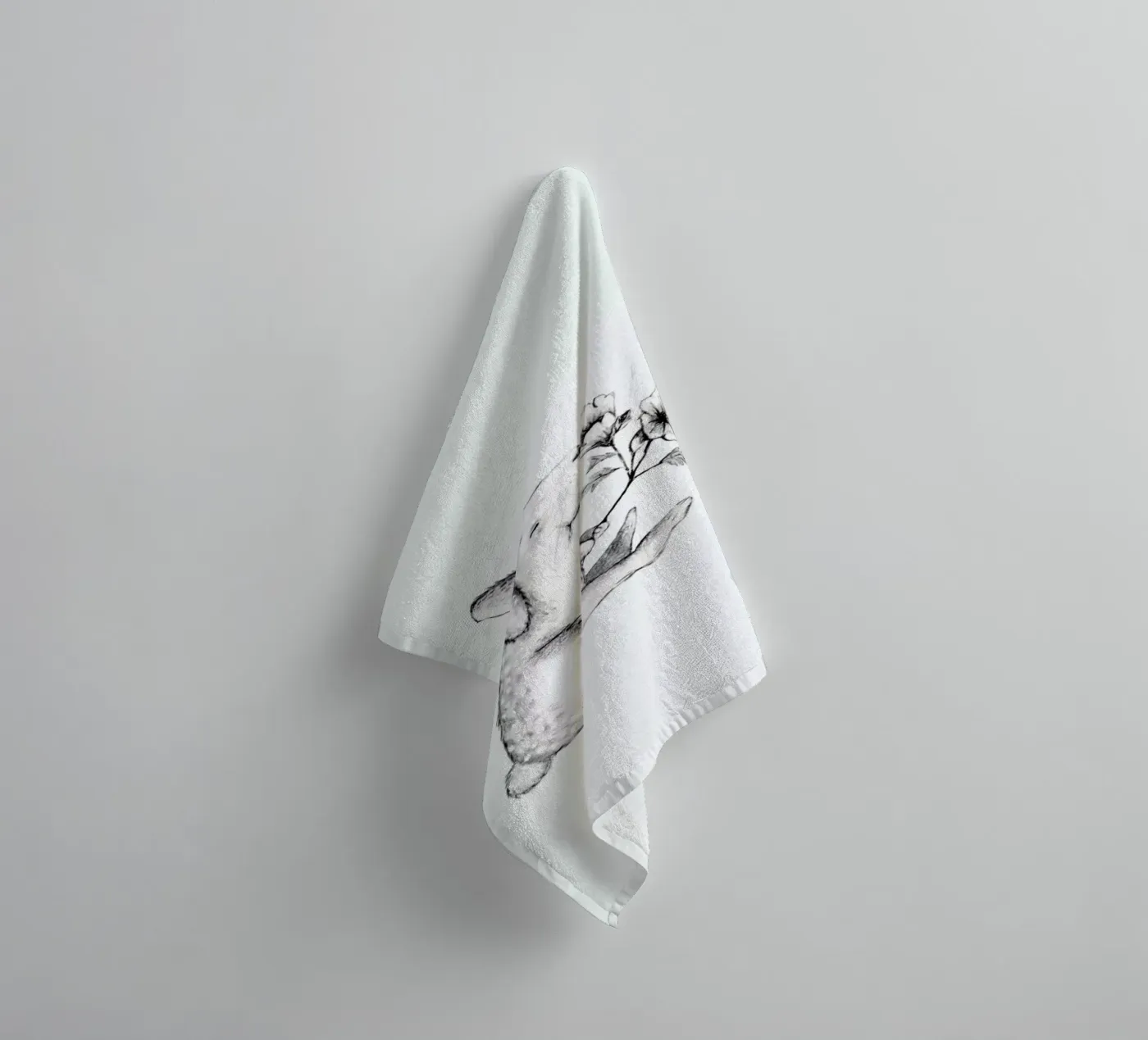 Rabbit towel by Tvinkla