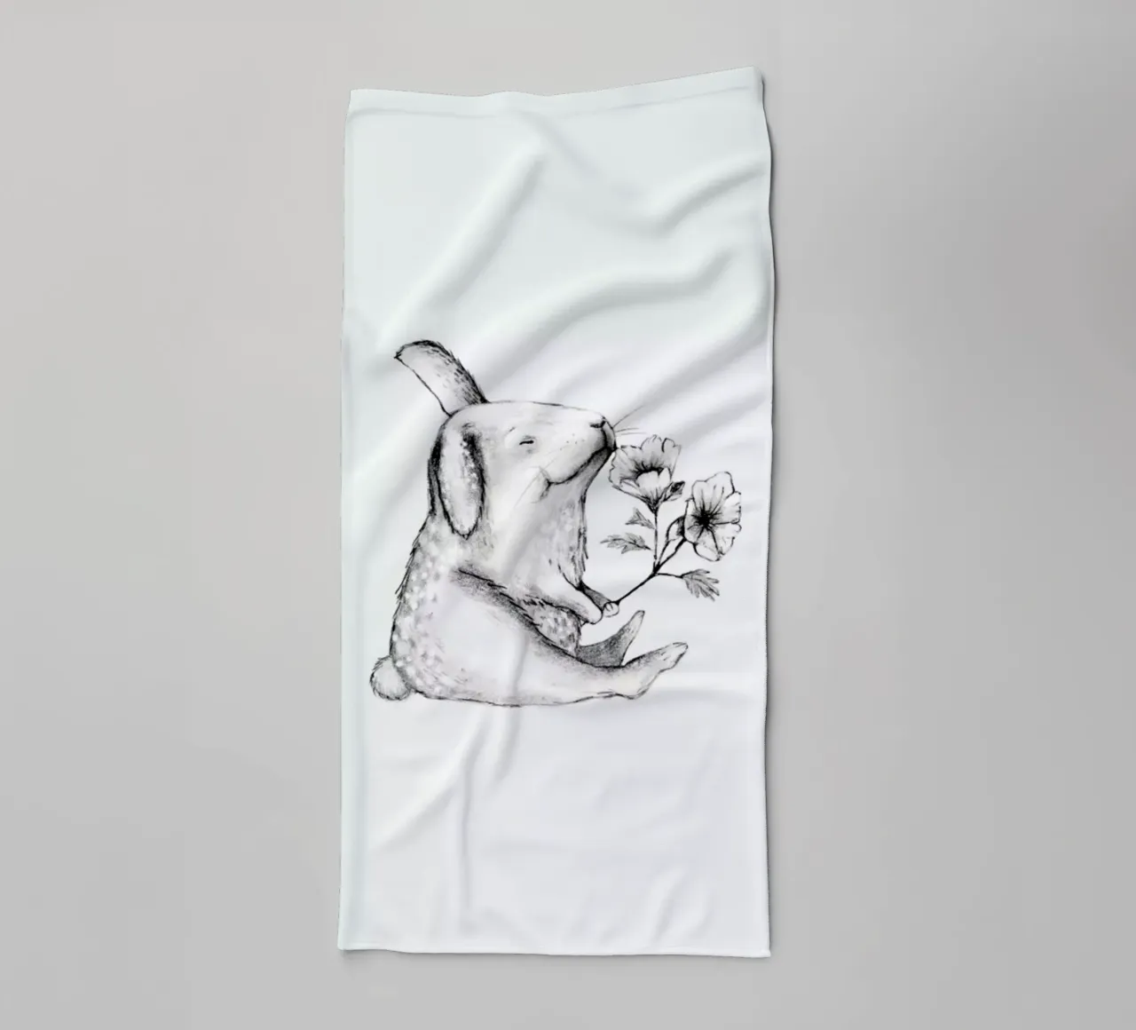 Rabbit badhanddoek van Tvinkla