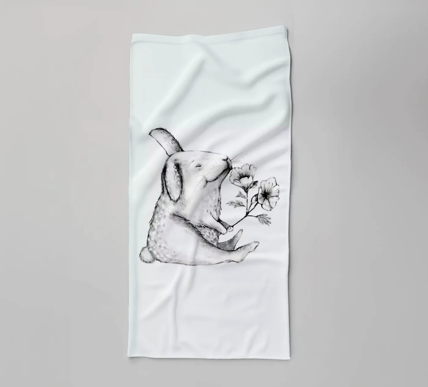 Rabbit badhanddoek van Tvinkla