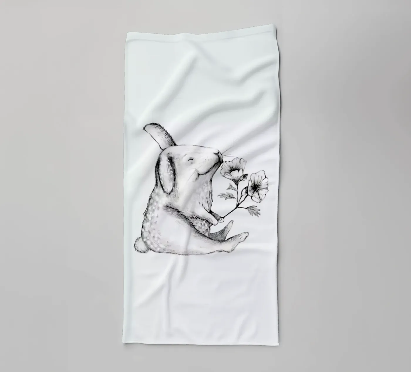 Rabbit towel by Tvinkla