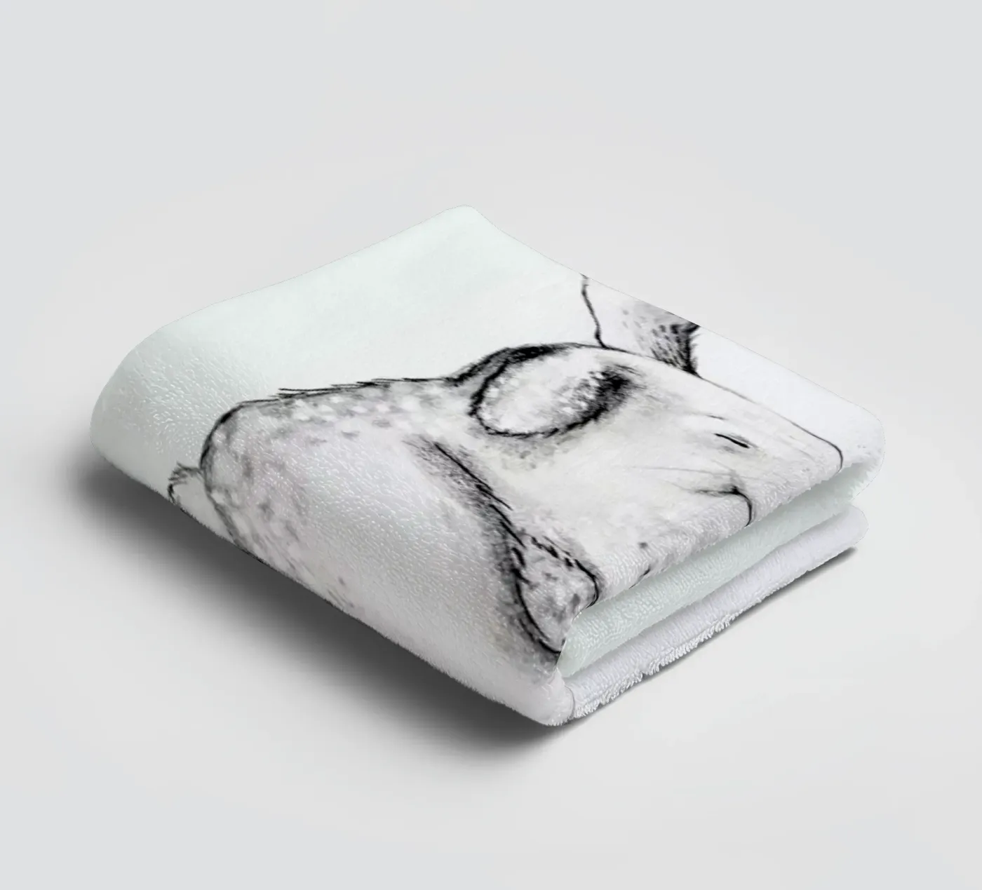 Rabbit towel by Tvinkla