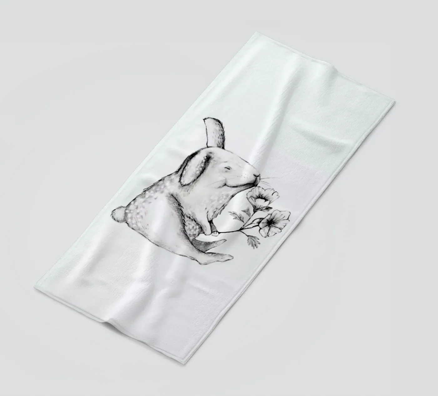 Rabbit strandhanddoek van Tvinkla