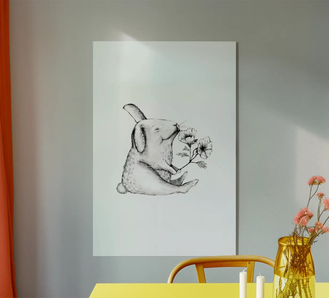 Rabbit Acryl-Glas von Tvinkla