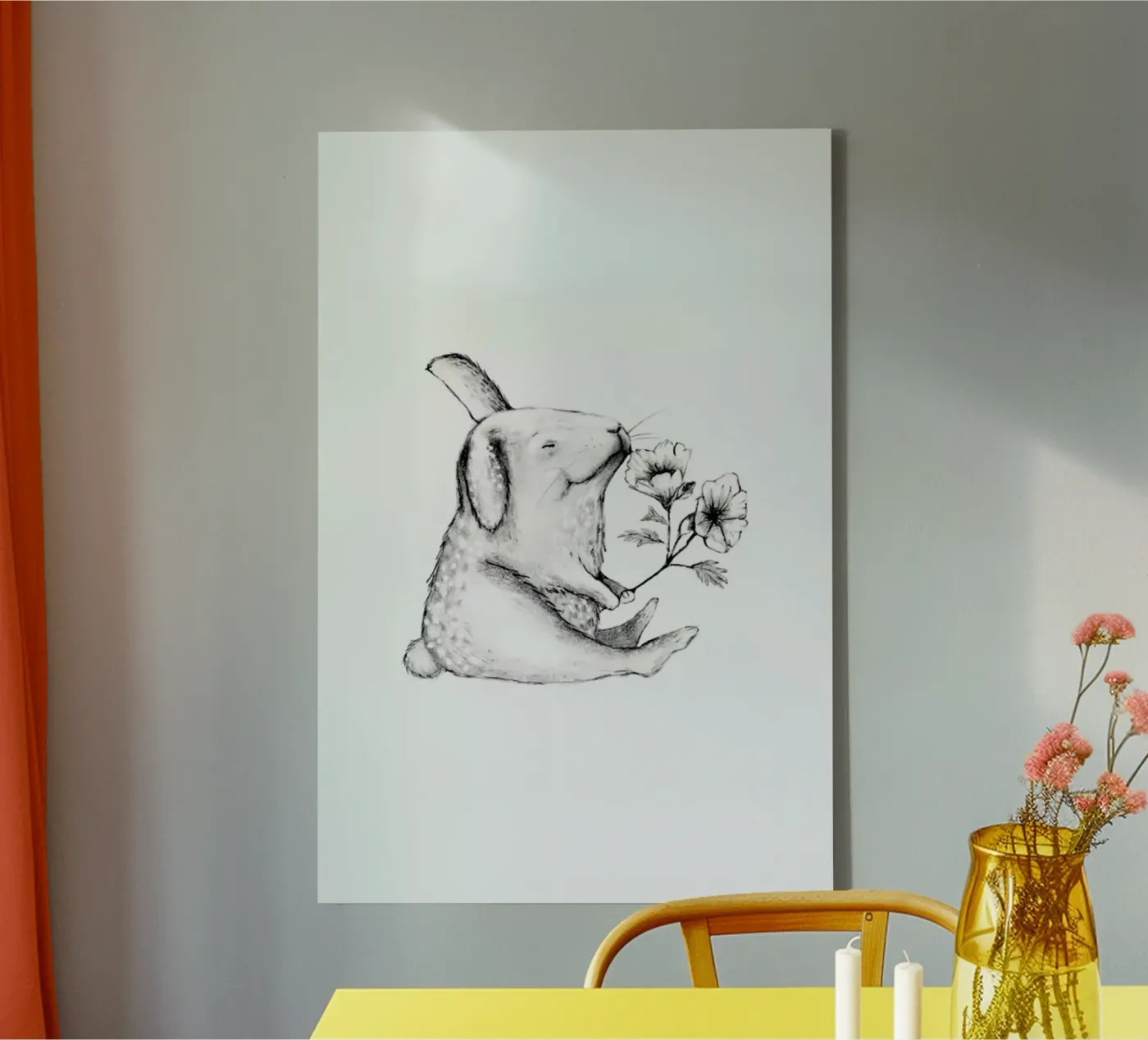 Rabbit canvas van Tvinkla