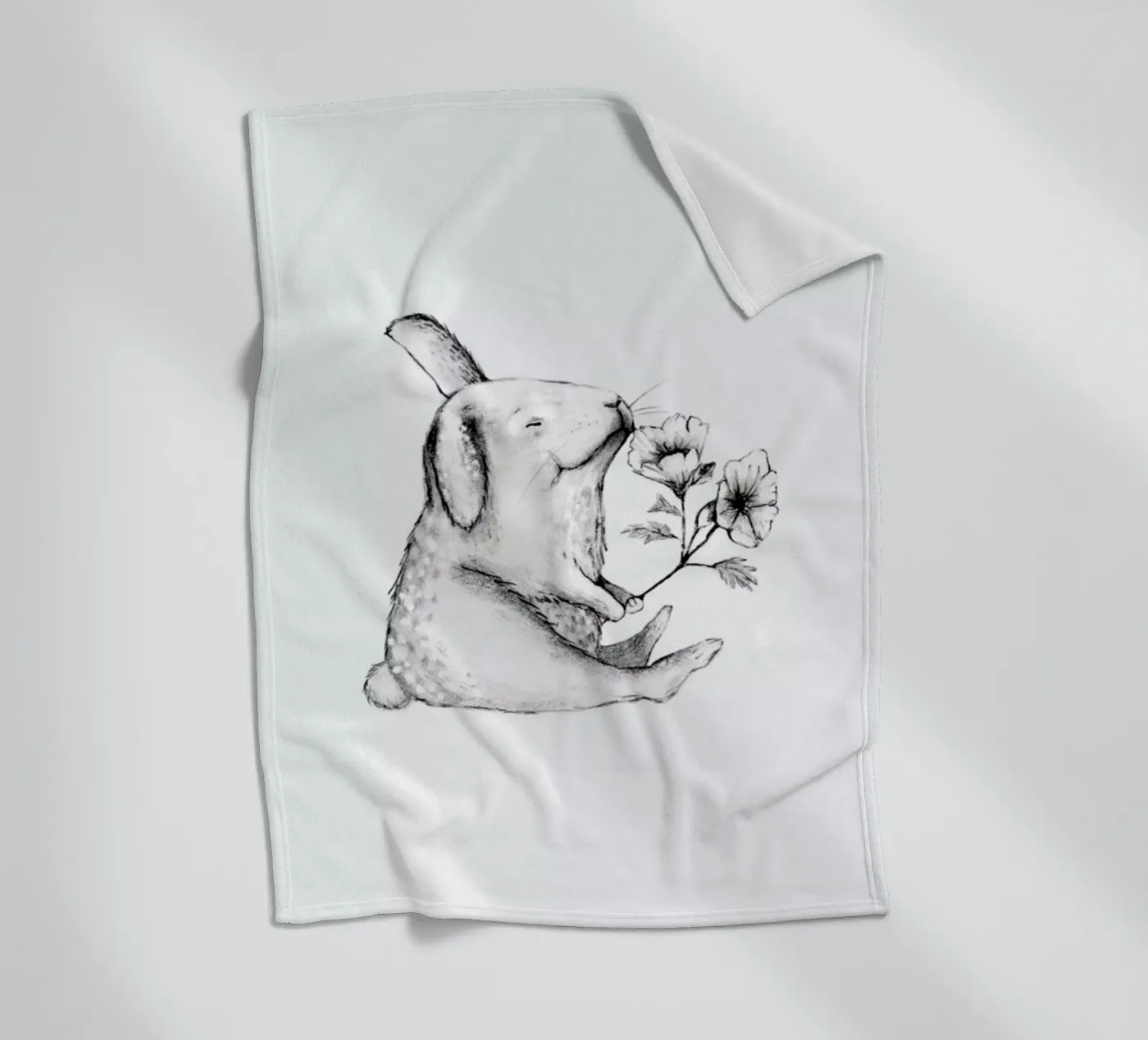 Rabbit Fleecedecke von Tvinkla