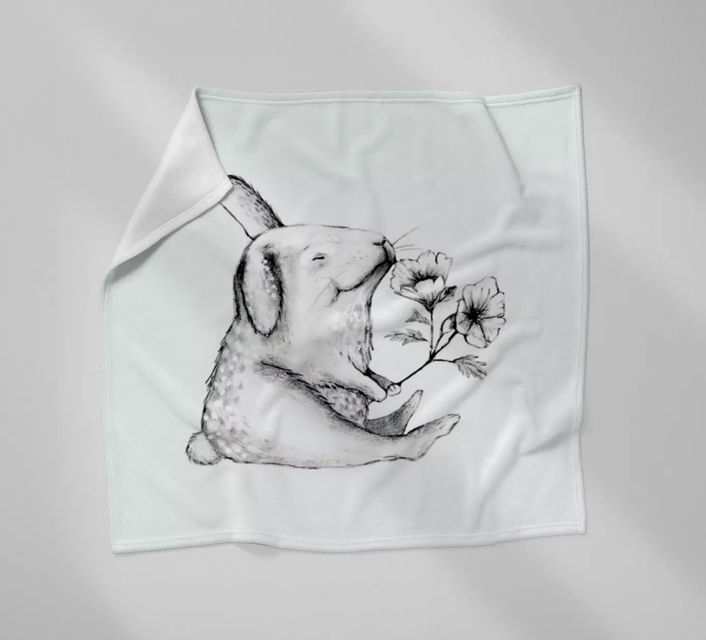 Rabbit Fleecedecke von Tvinkla