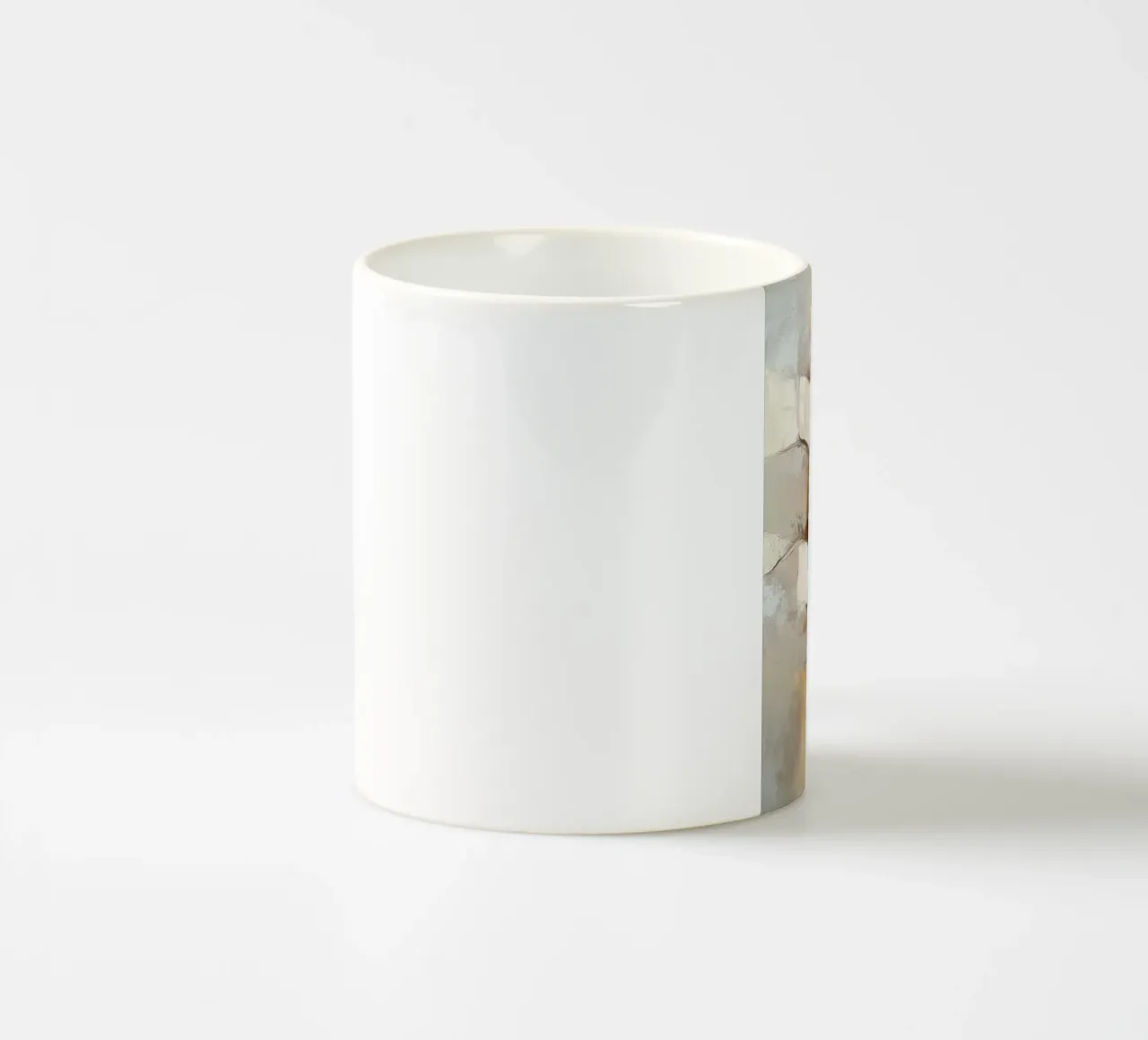 Organico astratto nei colori della sabbia tazza in ceramica da Imagine