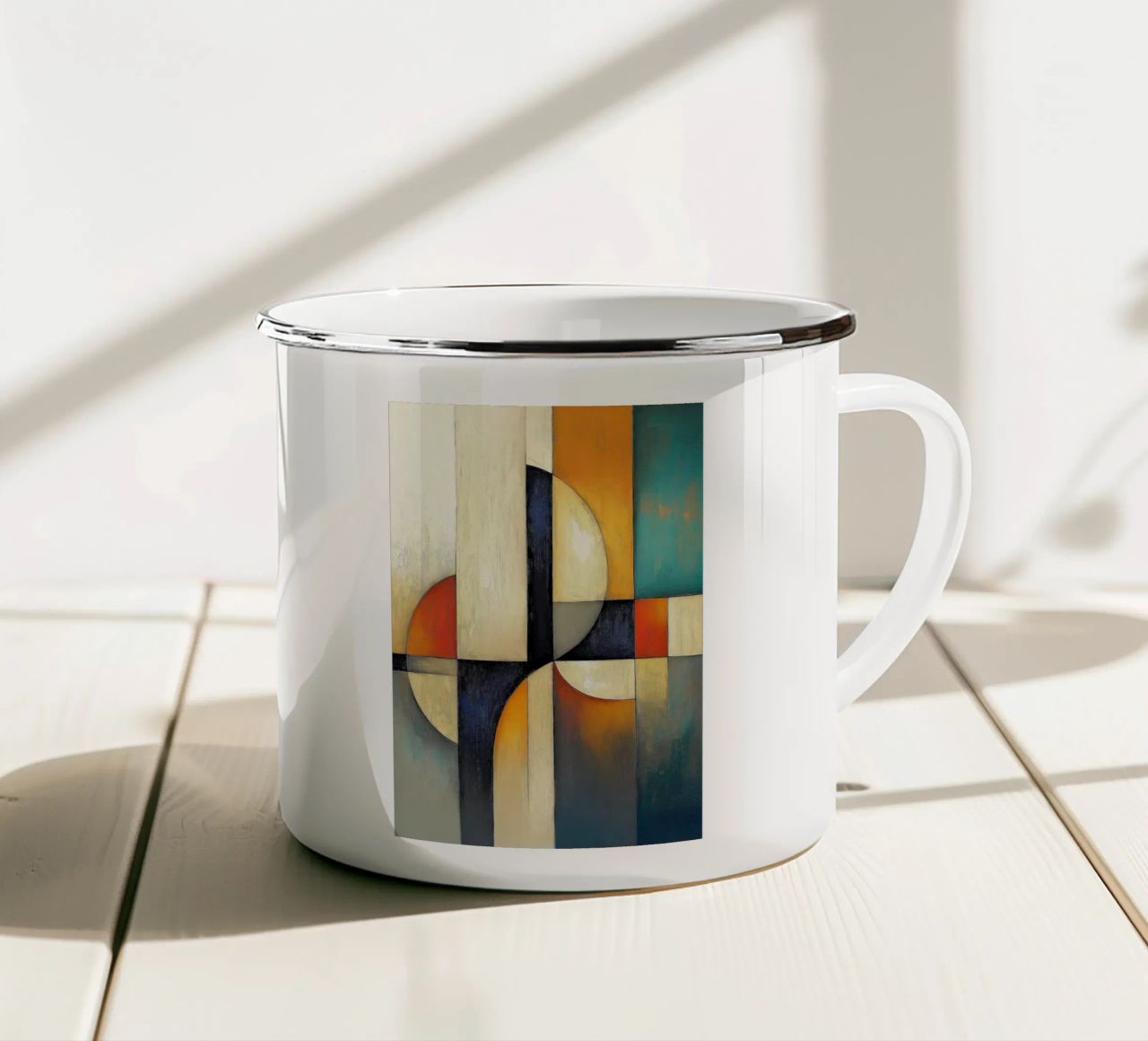 Forme astratte tazza in smalto da Imagine