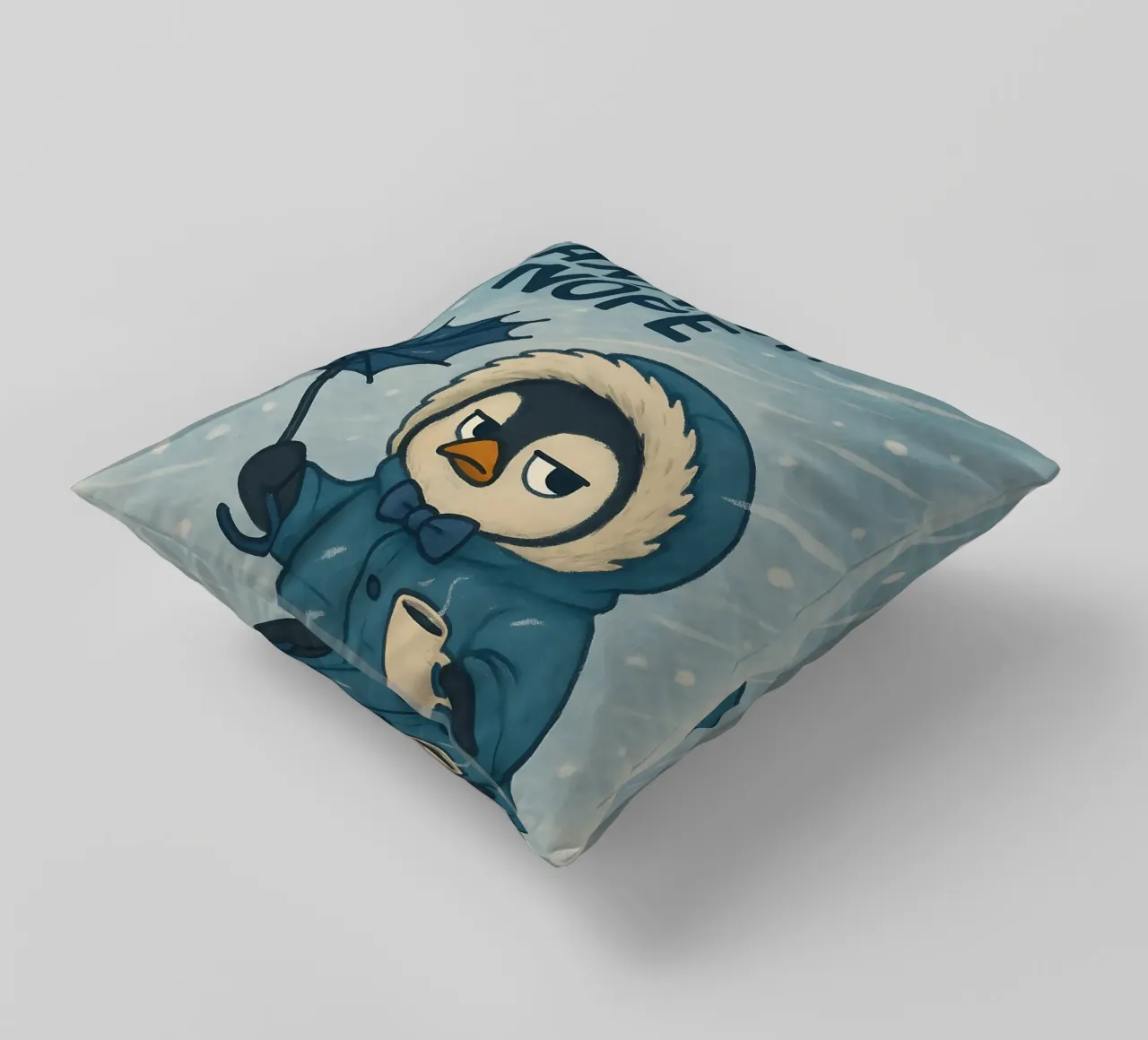 Meme divertente sui pinguini cuscino da Funny Humor Art