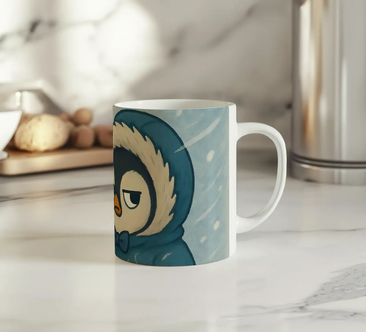 Meme divertente sui pinguini tazza in ceramica da Funny Humor Art