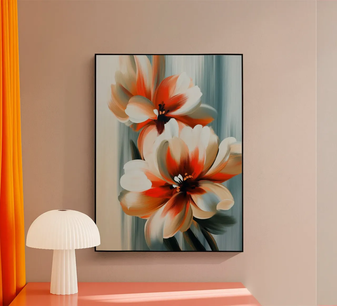 Flores abstractas metacrilato de Imagine
