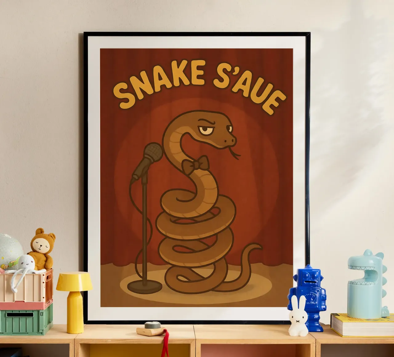Meme divertente sul serpente poster da Funny Humor Art