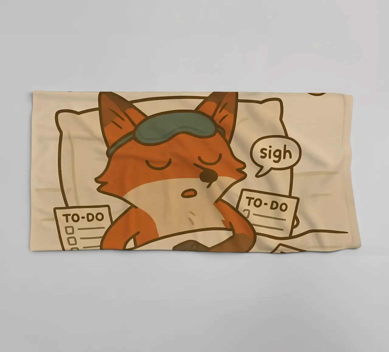 Funny Fox Meme towel by Funny Humor Art