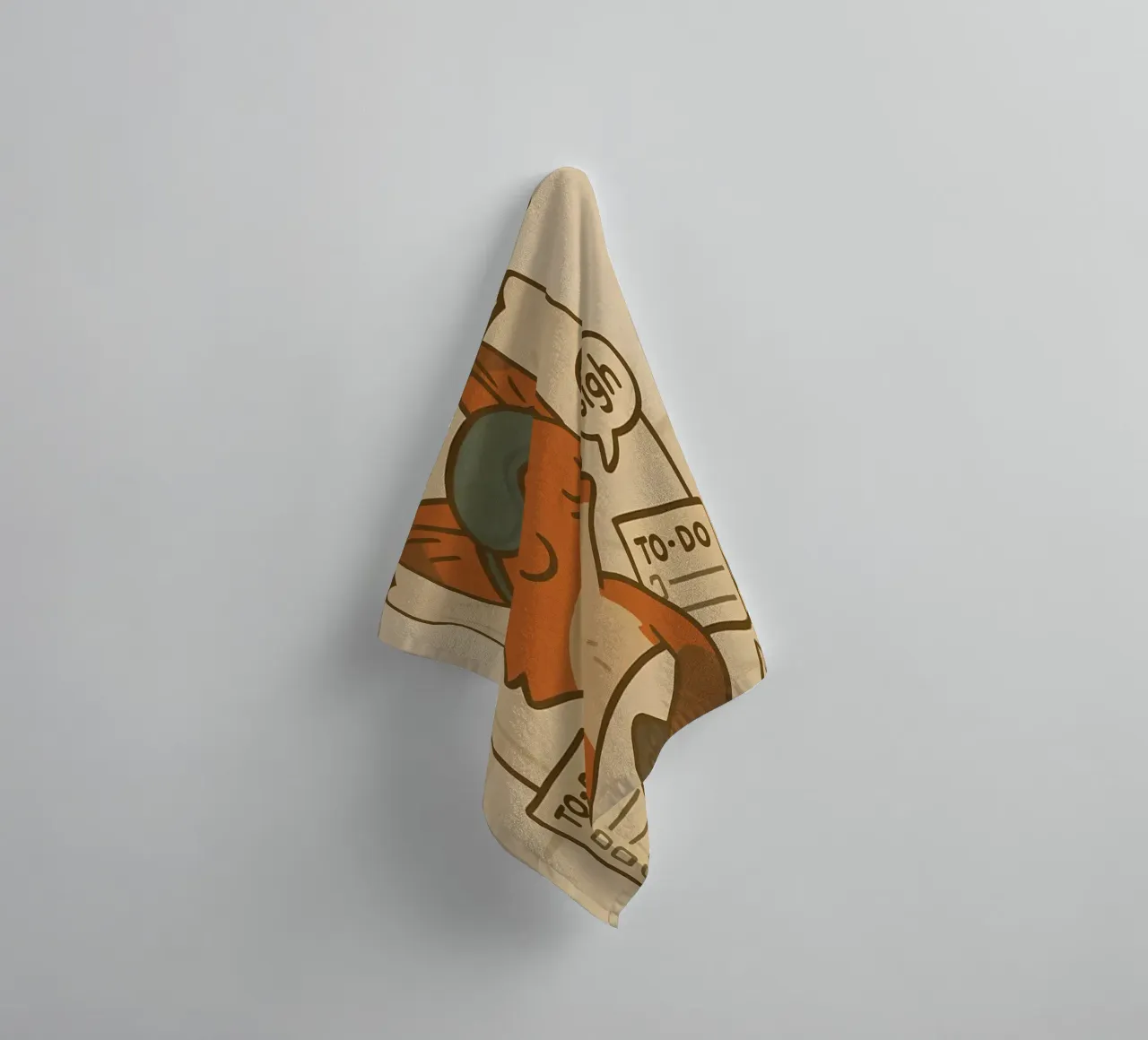 Funny Fox Meme towel by Funny Humor Art