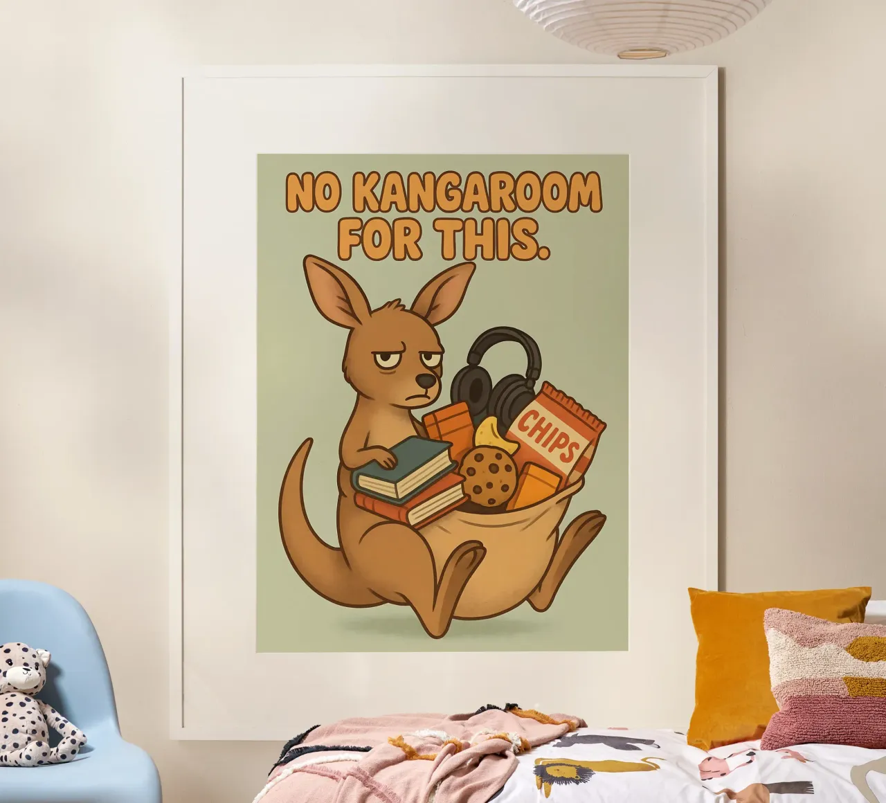 Lustiges Känguru Meme Poster von Funny Humor Art